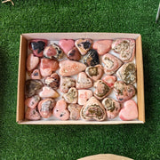 33 pc pink opal hearts