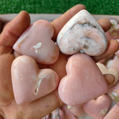 29 pc pink opal hearts