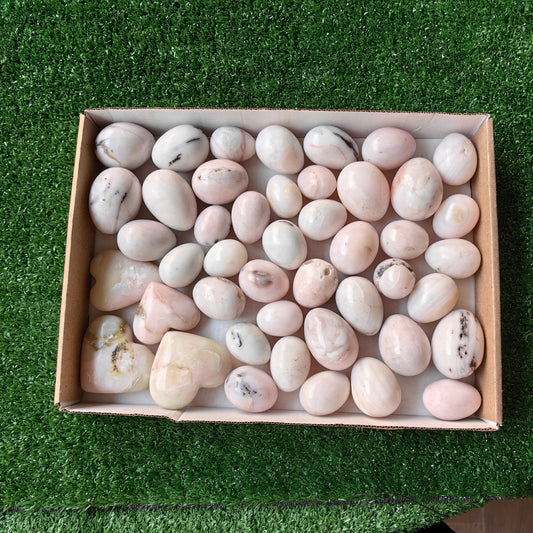 45 pc pink opal eggs & hearts