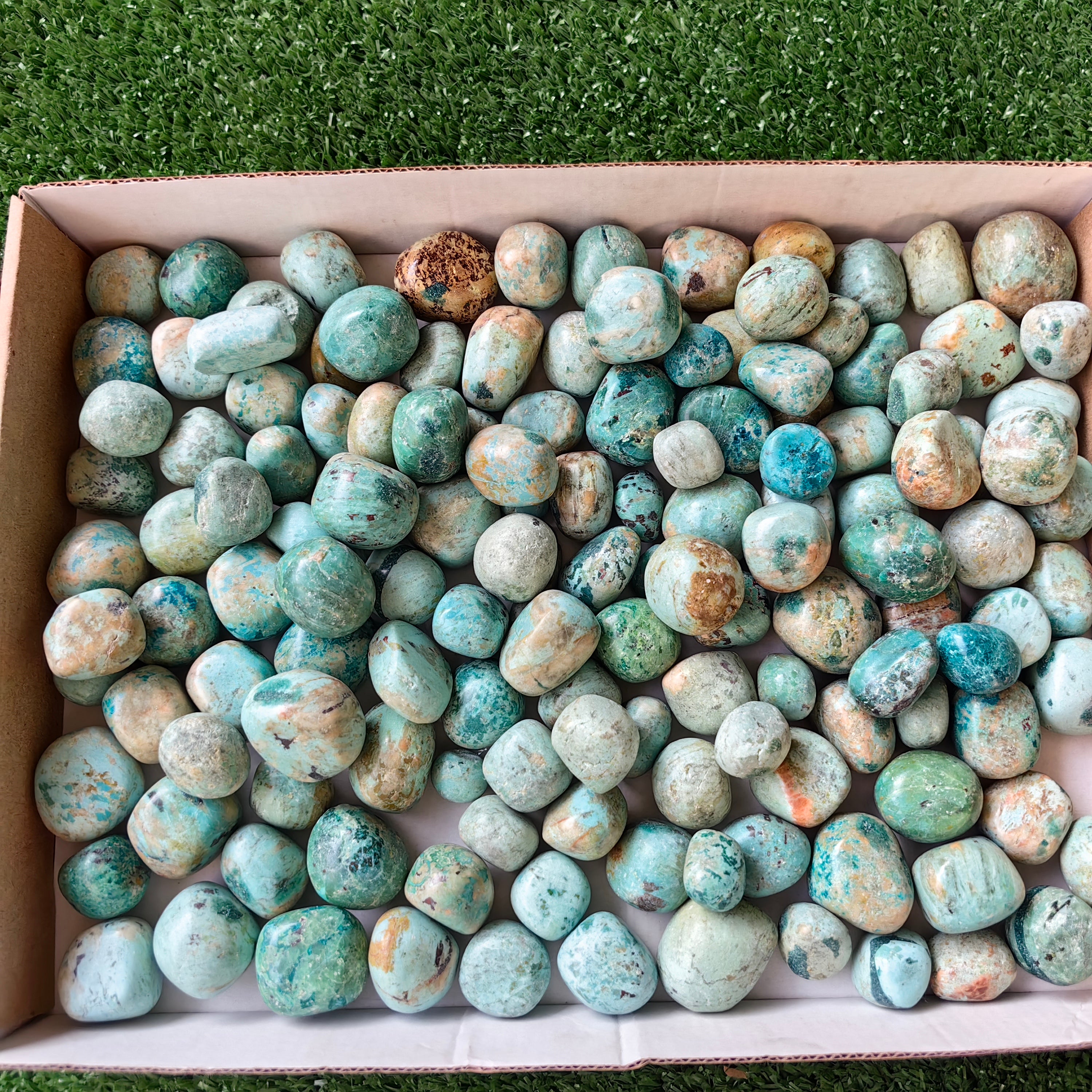 2 kg tumbled peruvian turquoise