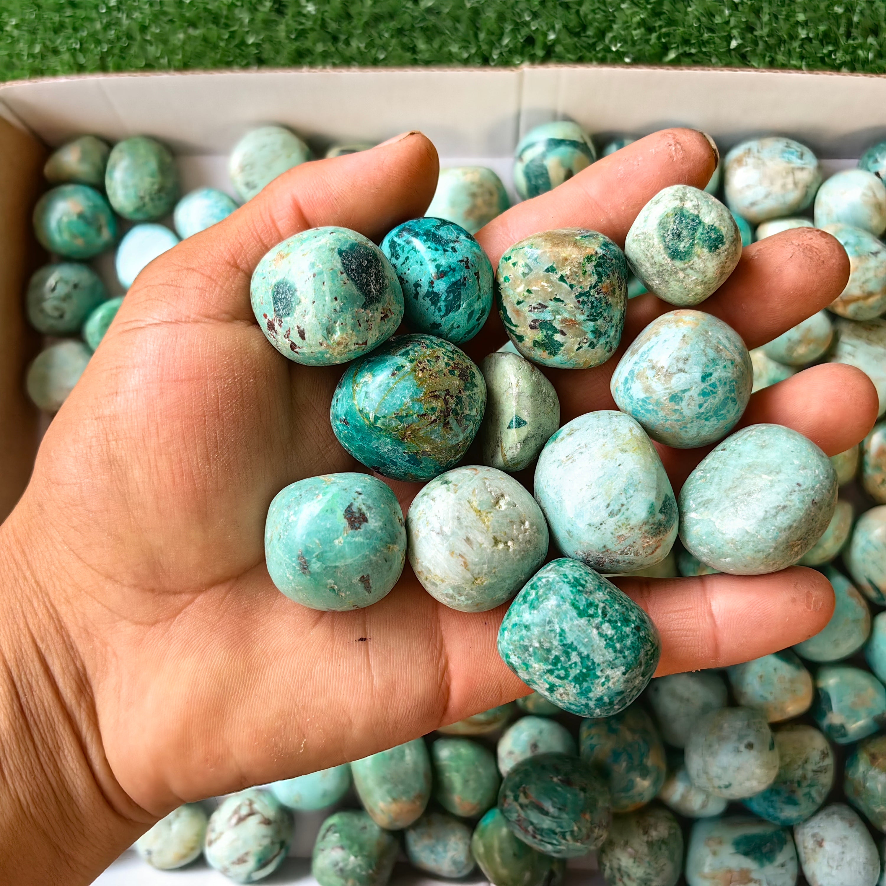 2 kg tumbled peruvian turquoise