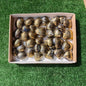34 pc chalcopyrite with covellite palms & hearts