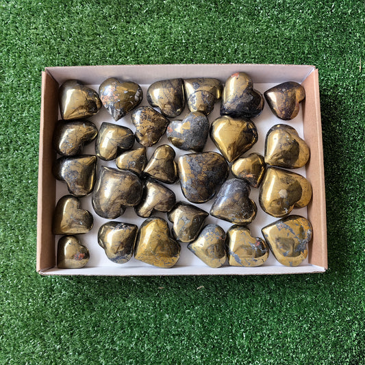 29 pc chalcopyrite with covellite hearts