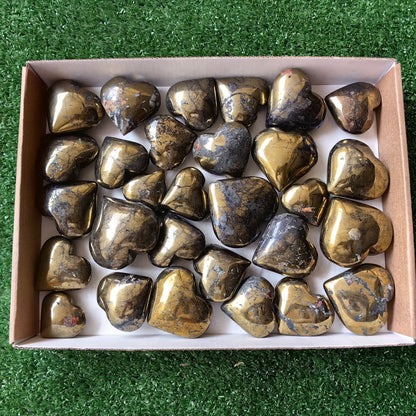29 pc chalcopyrite with covellite hearts