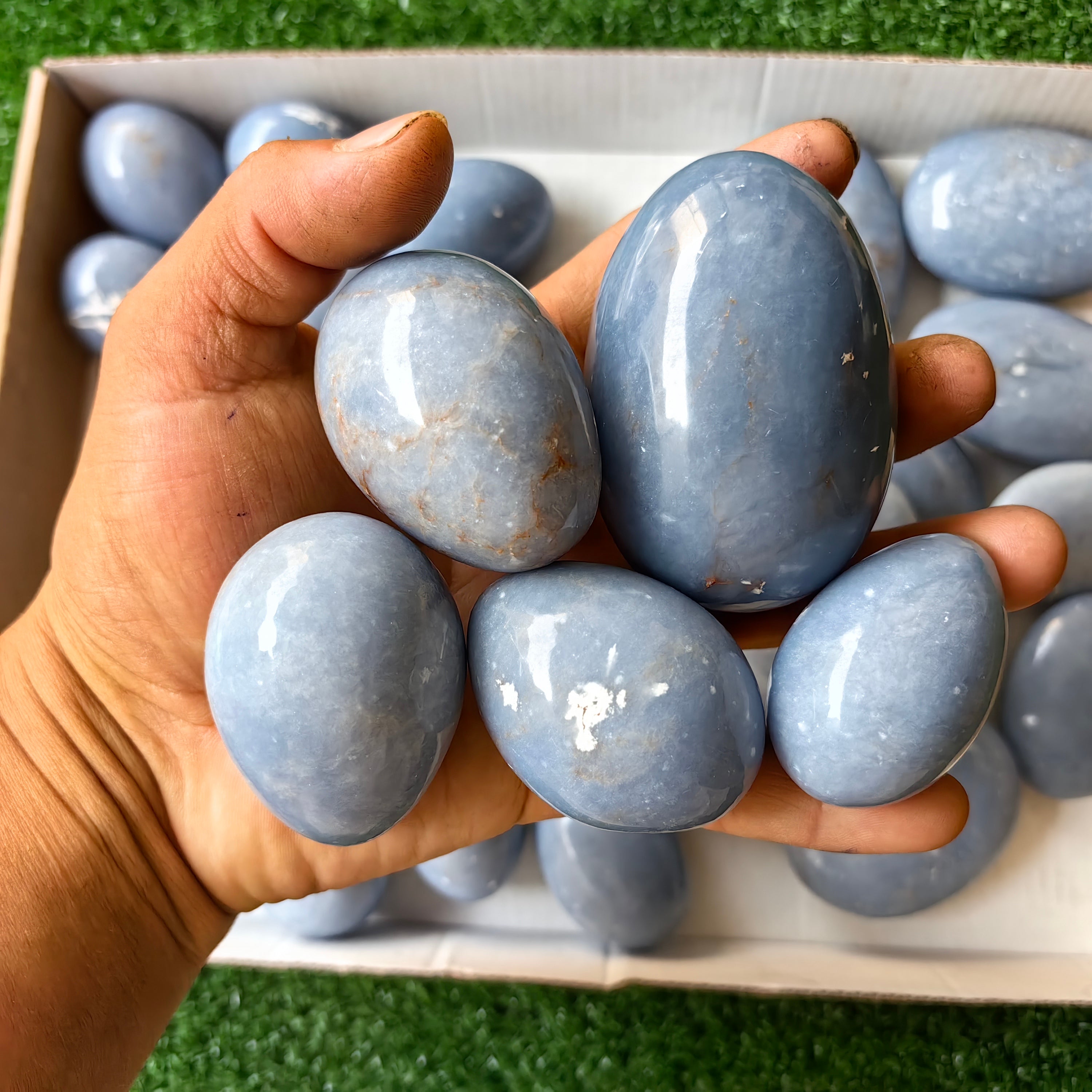 31 pc angelite palms & eggs