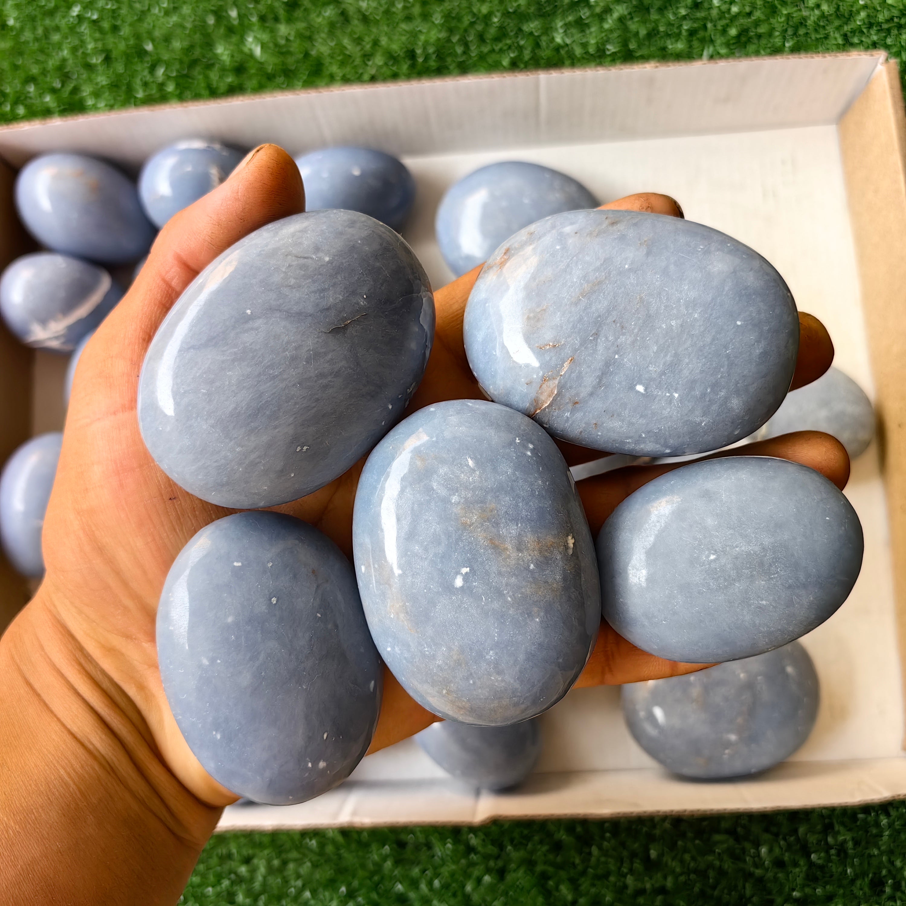 31 pc angelite palms & eggs