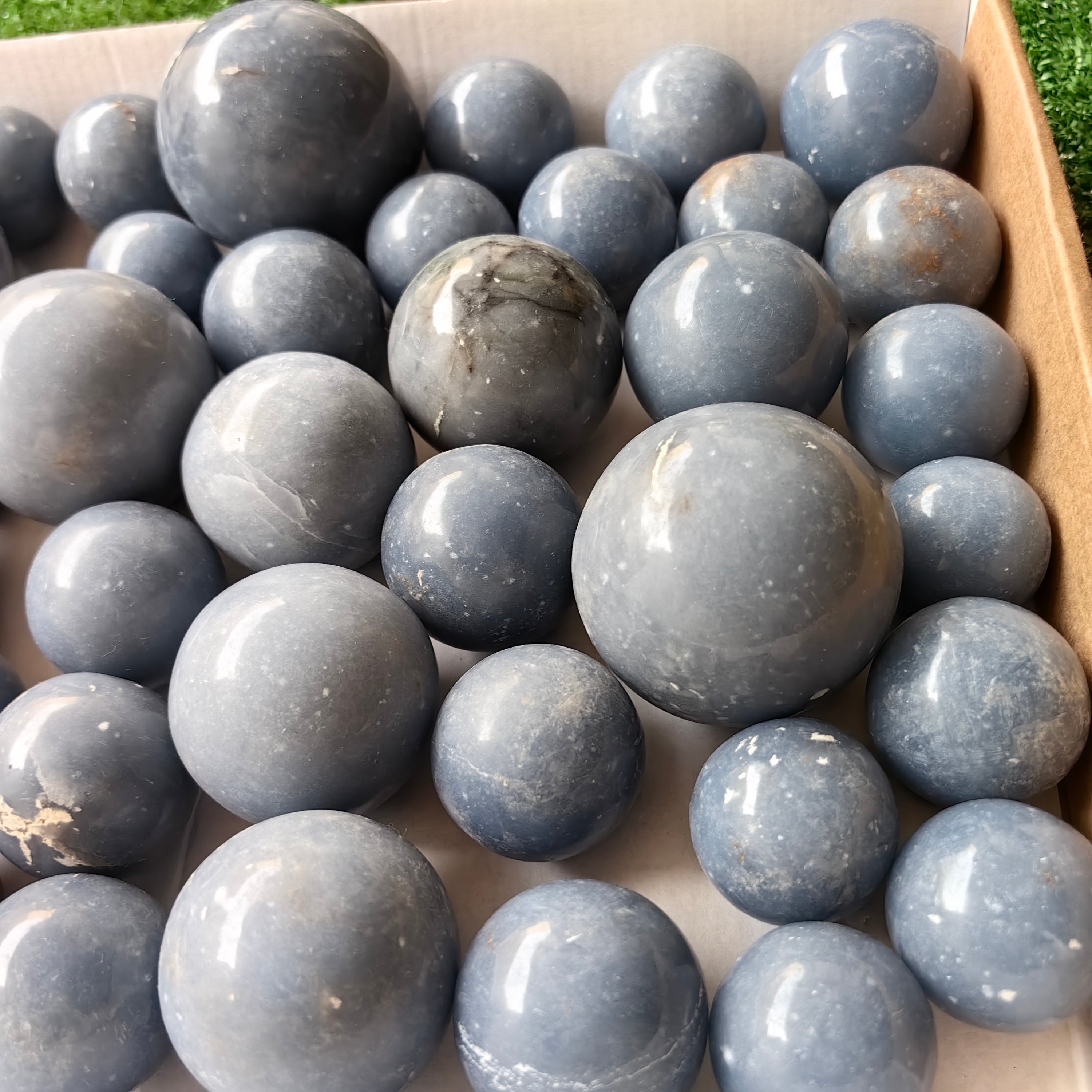 48 pc angelite spheres