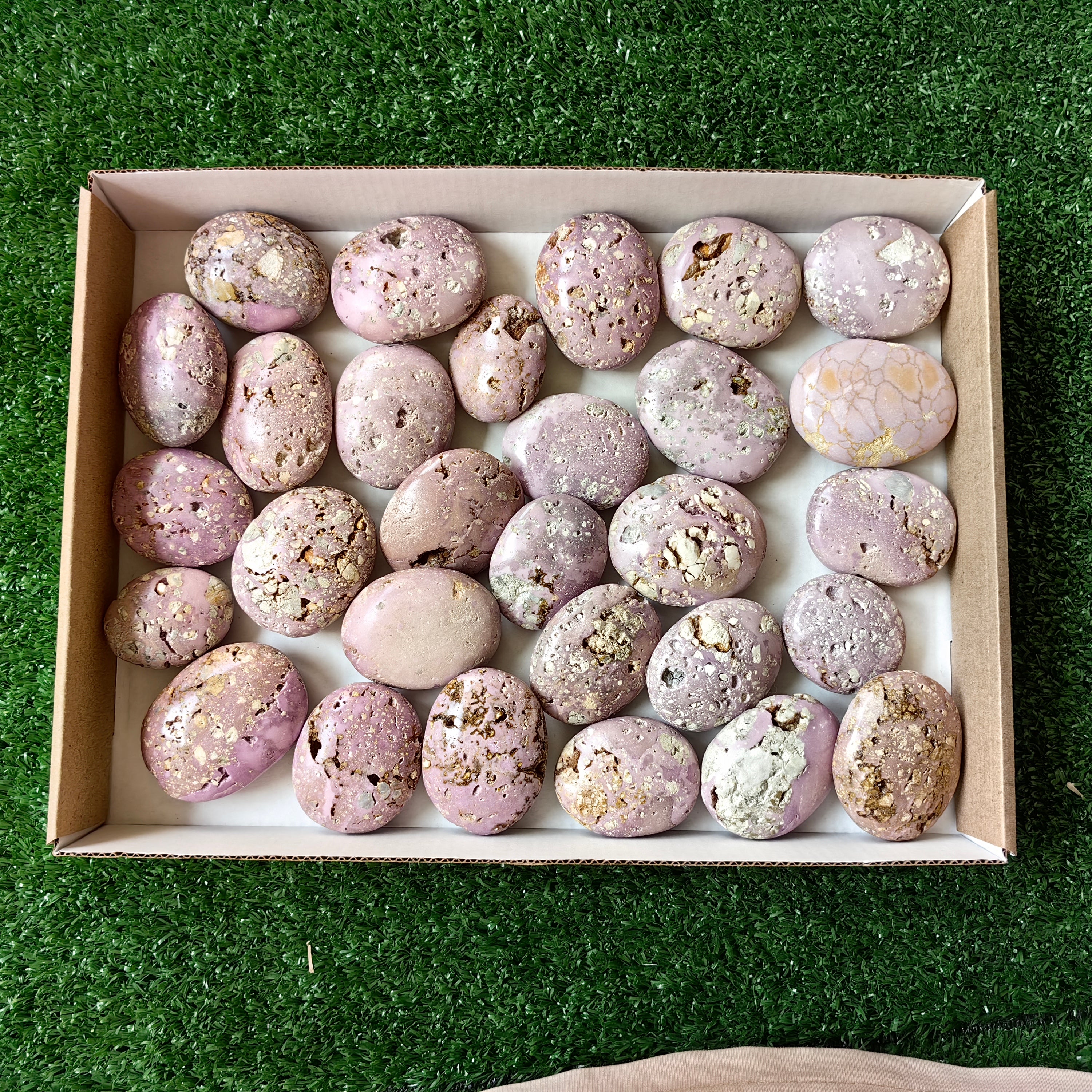 29 pc phosphosiderite drusy palms