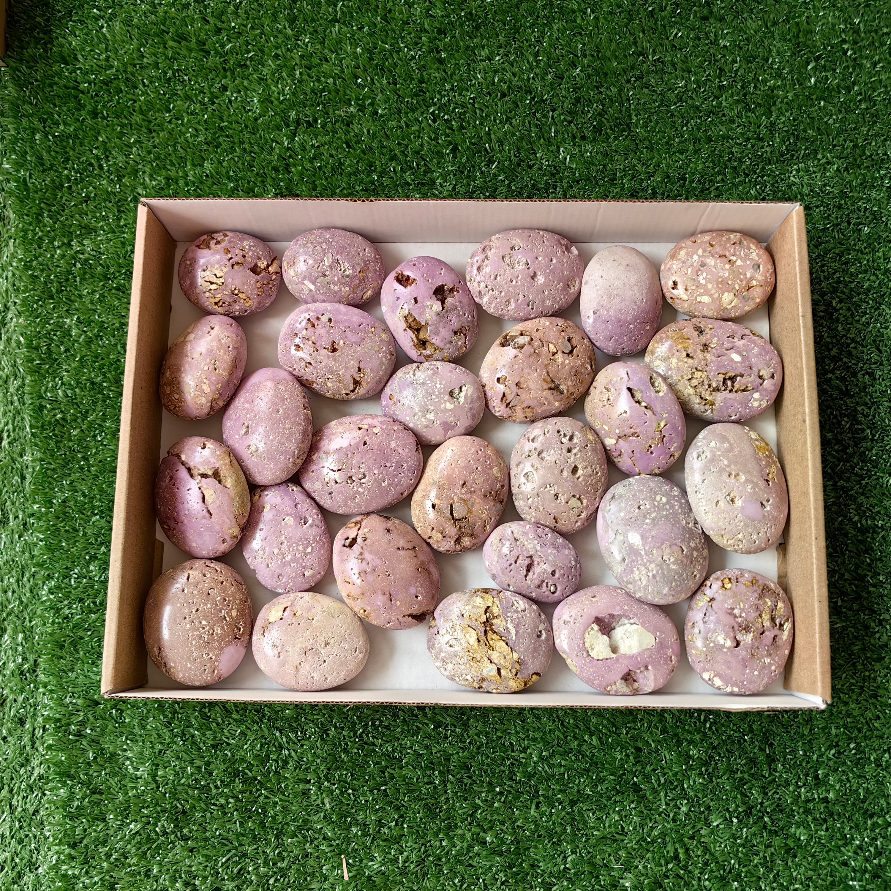 27 pc phosphosiderite drusy palms