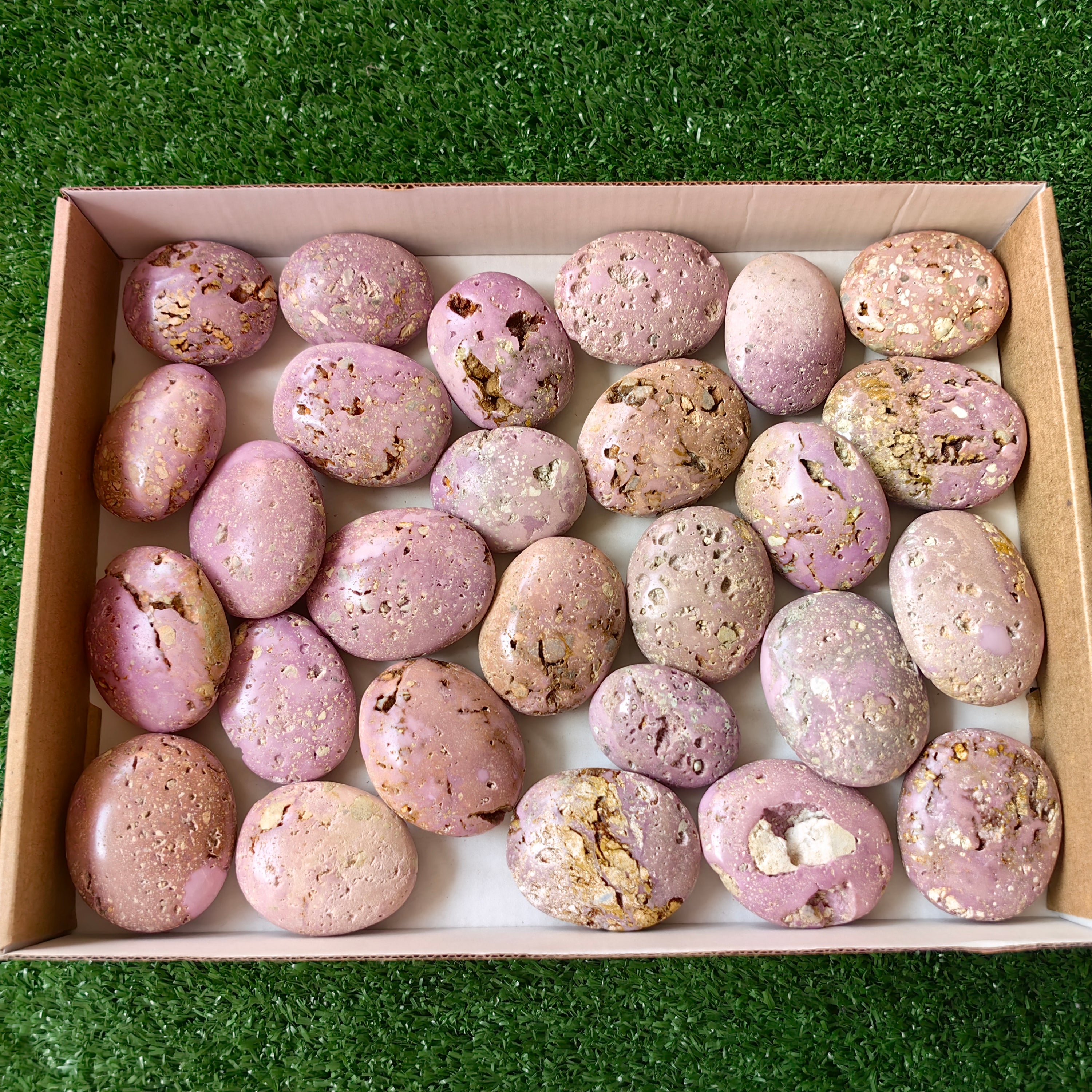 27 pc phosphosiderite drusy palms