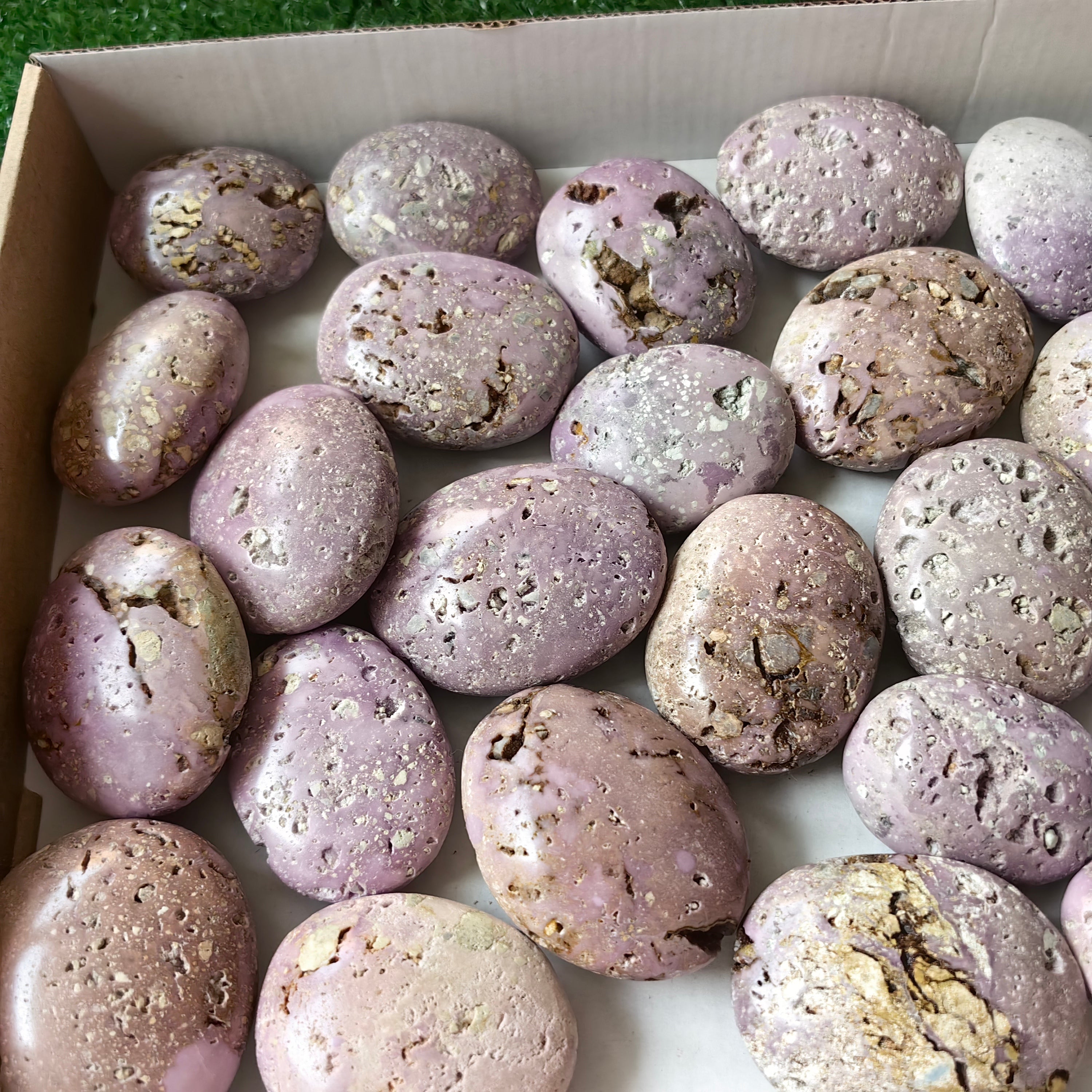 27 pc phosphosiderite drusy palms