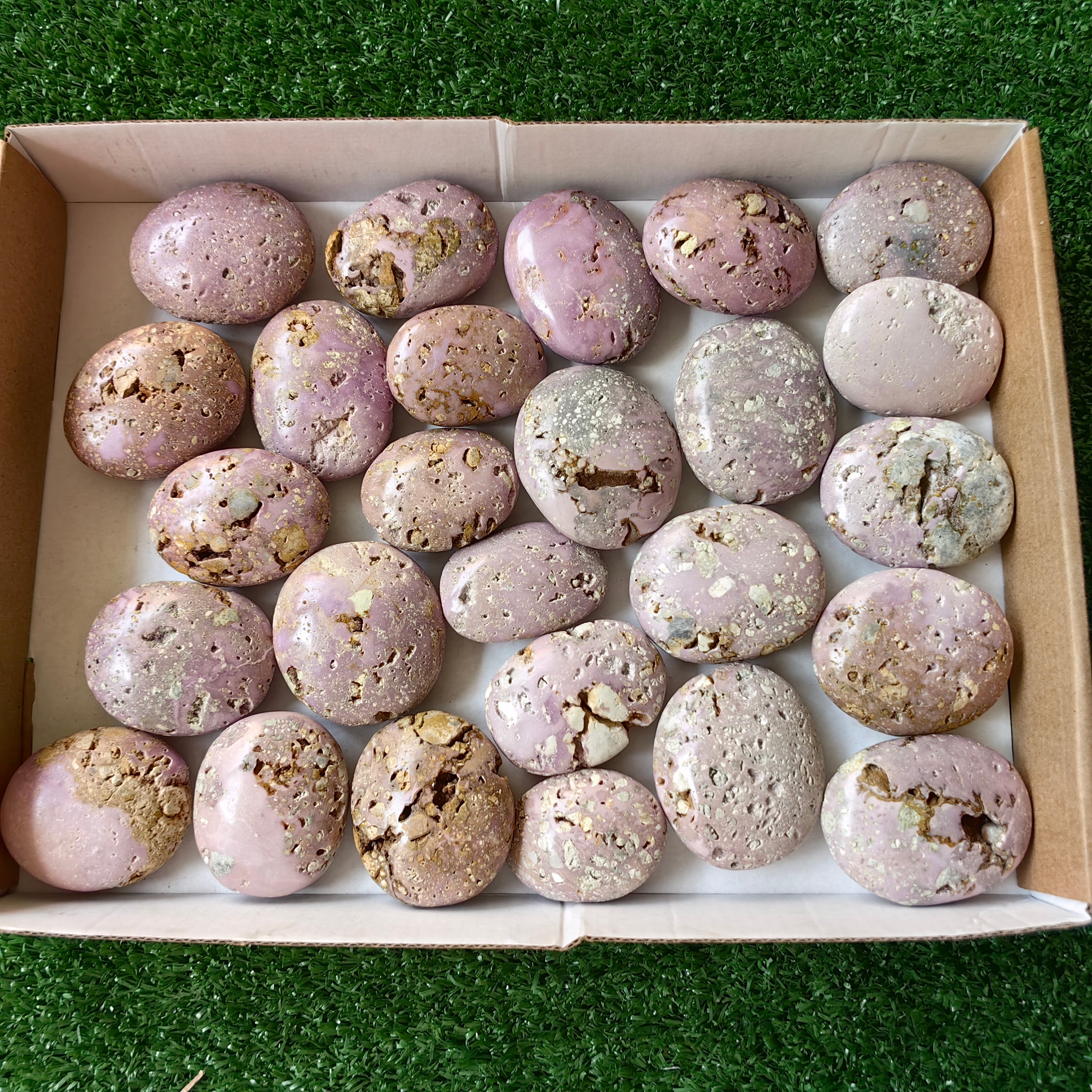 26 pc phosphosiderite drusy palms