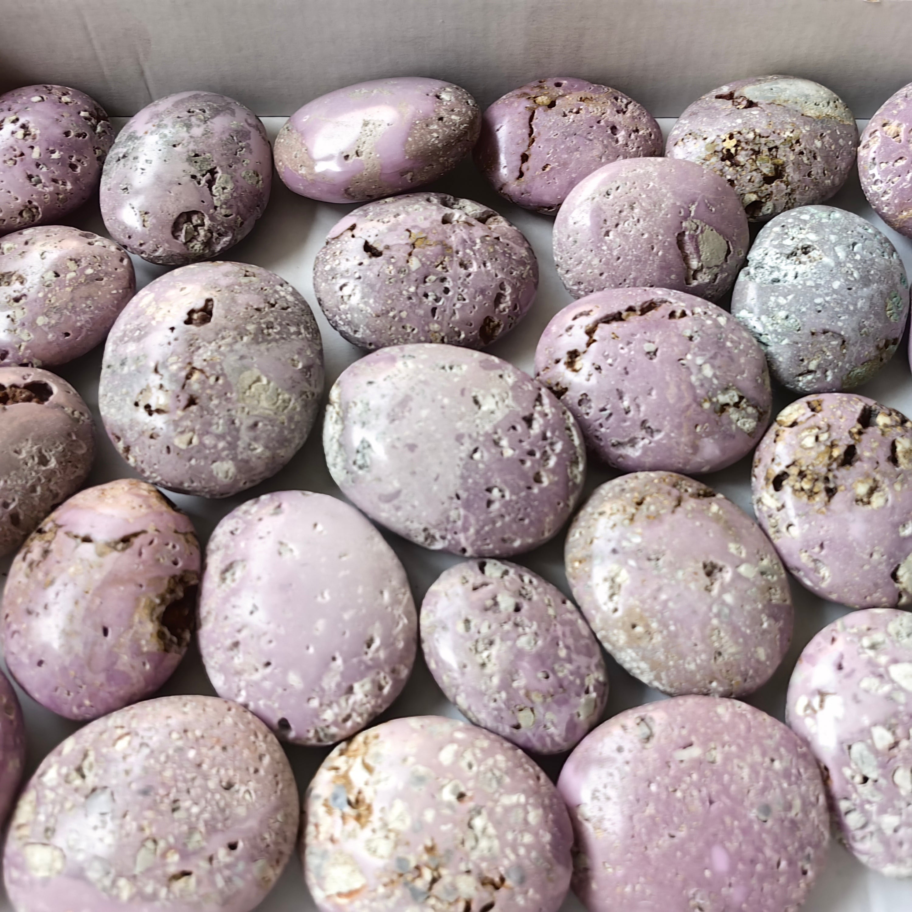 27 pc phosphosiderite drusy palms