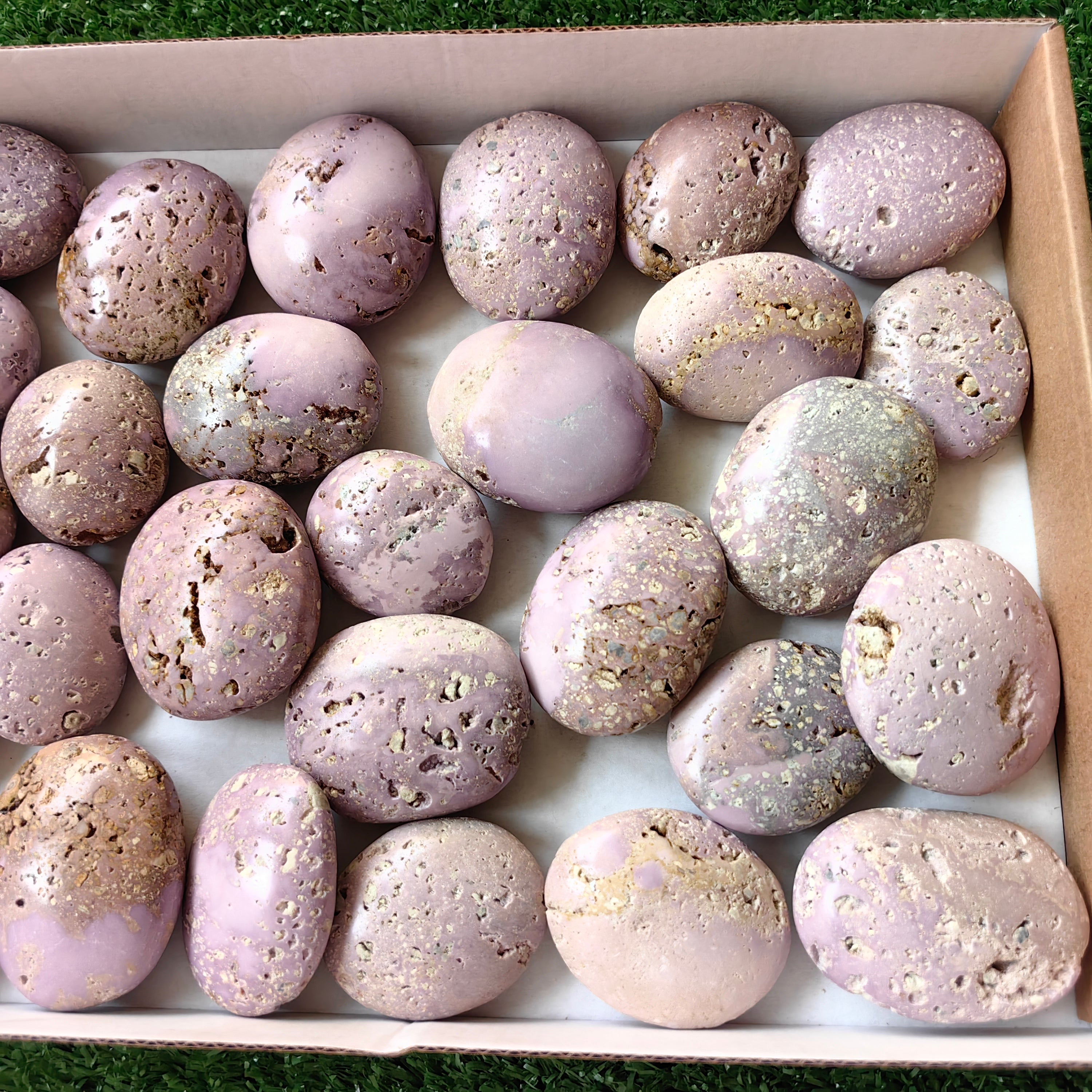 28 pc phosphosiderite drusy palms