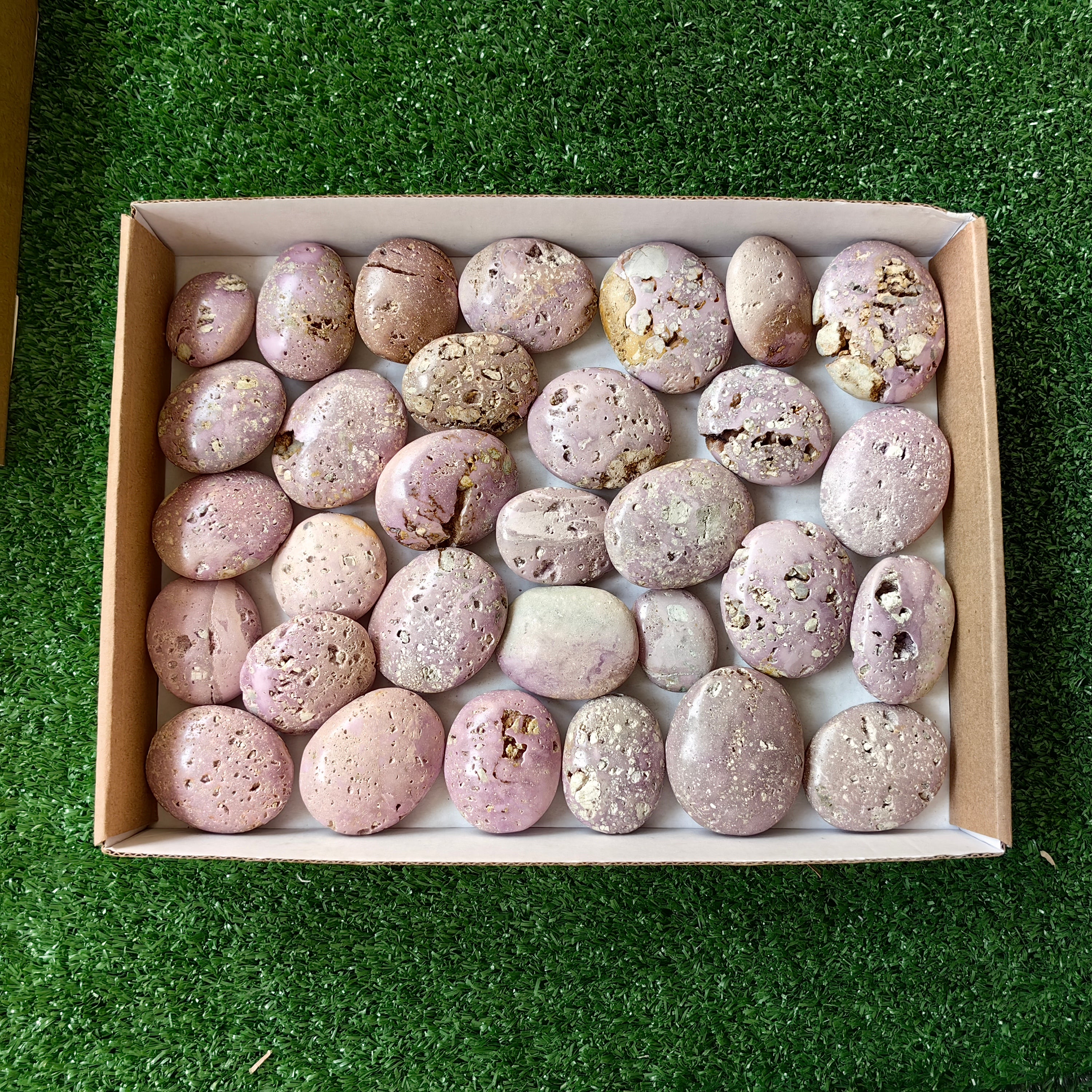 32 pc phosphosiderite drusy palms