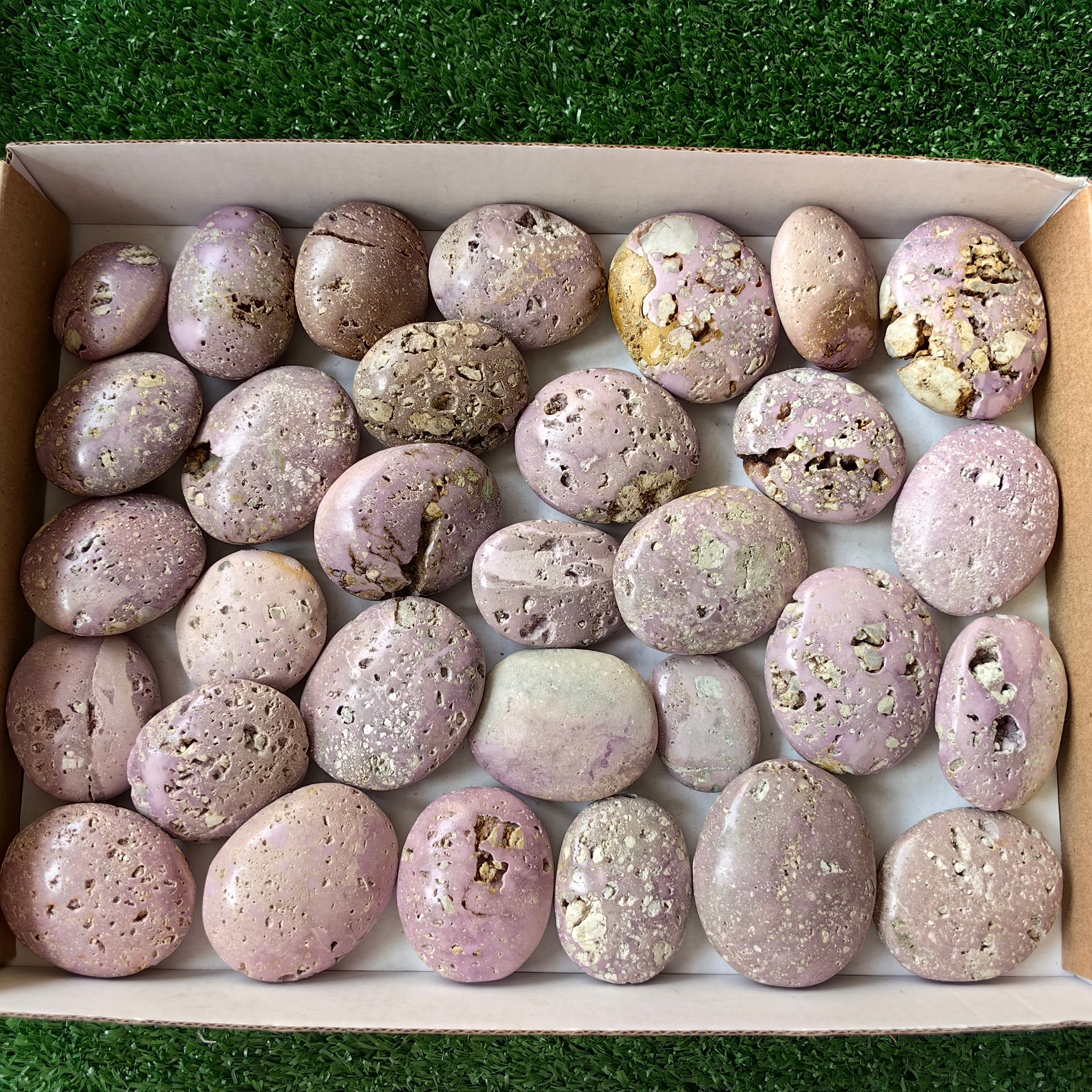 32 pc phosphosiderite drusy palms
