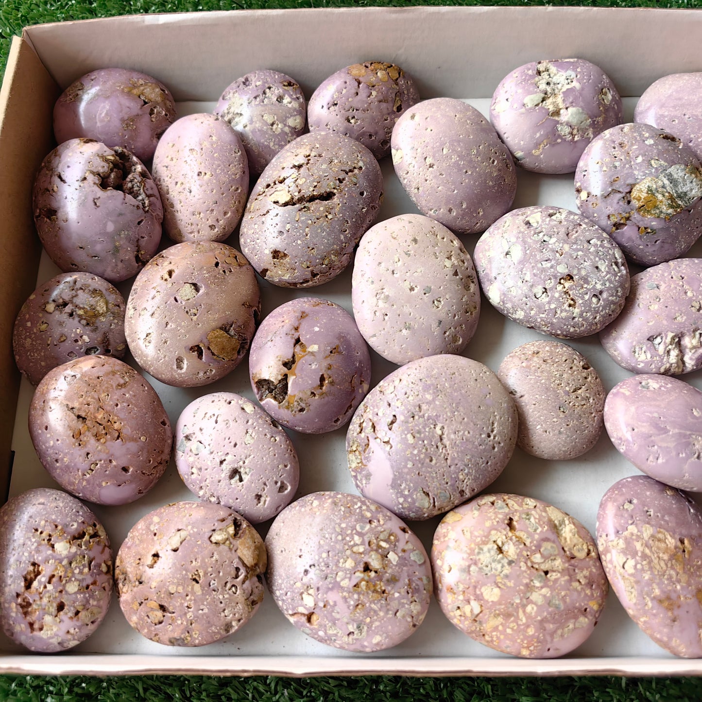 29 pc phosphosiderite drusy palms