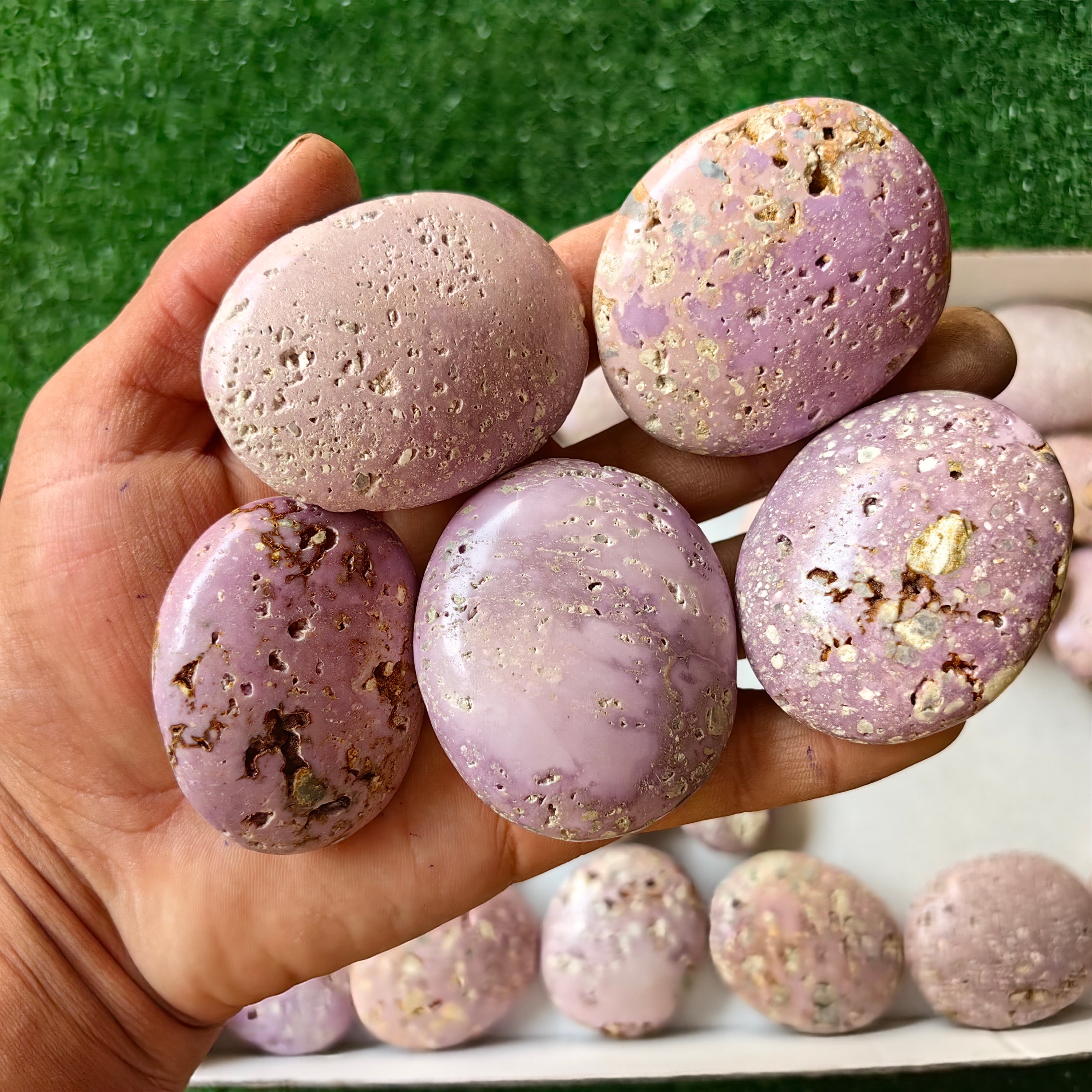 29 pc phosphosiderite drusy palms