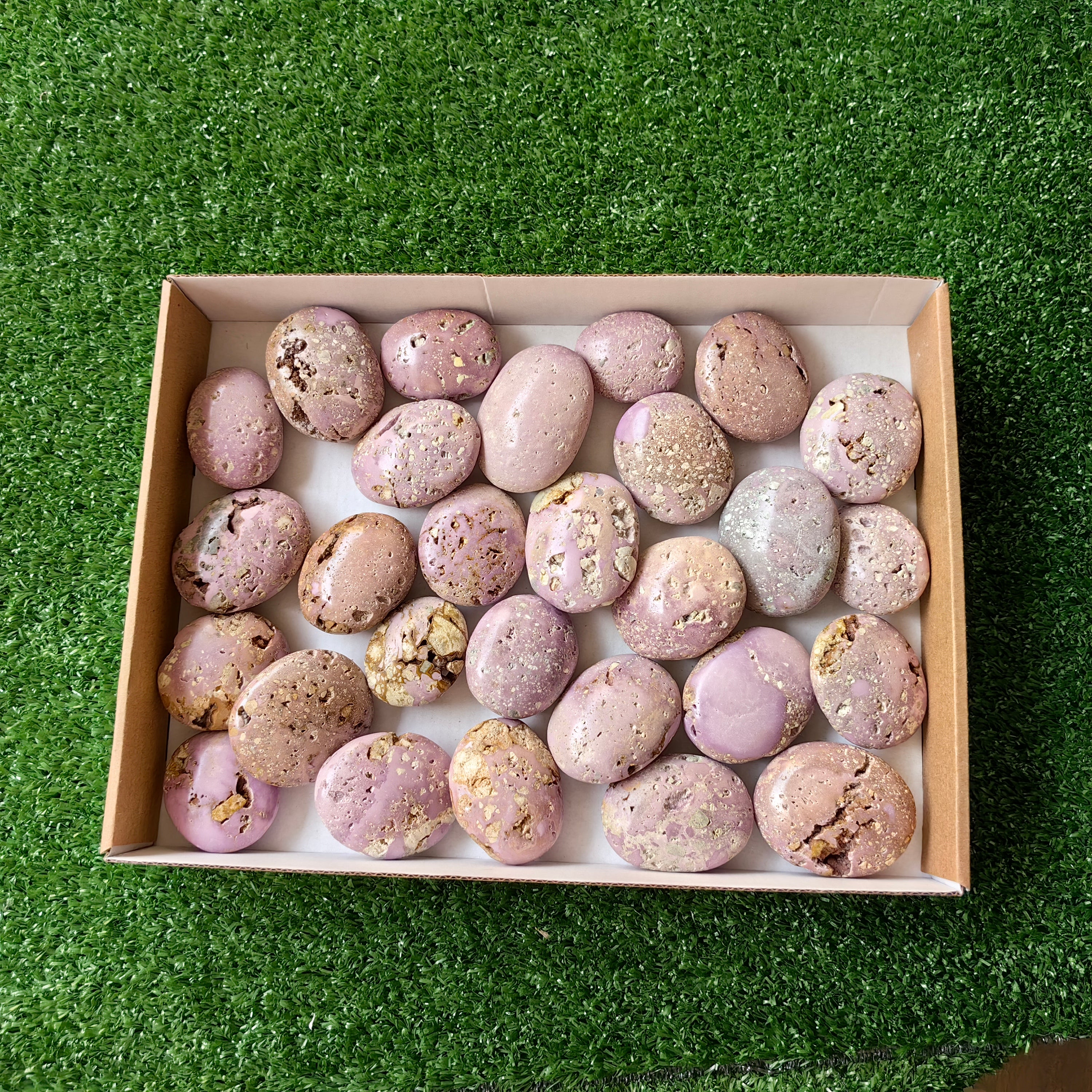28 pc phosphosiderite drusy palms