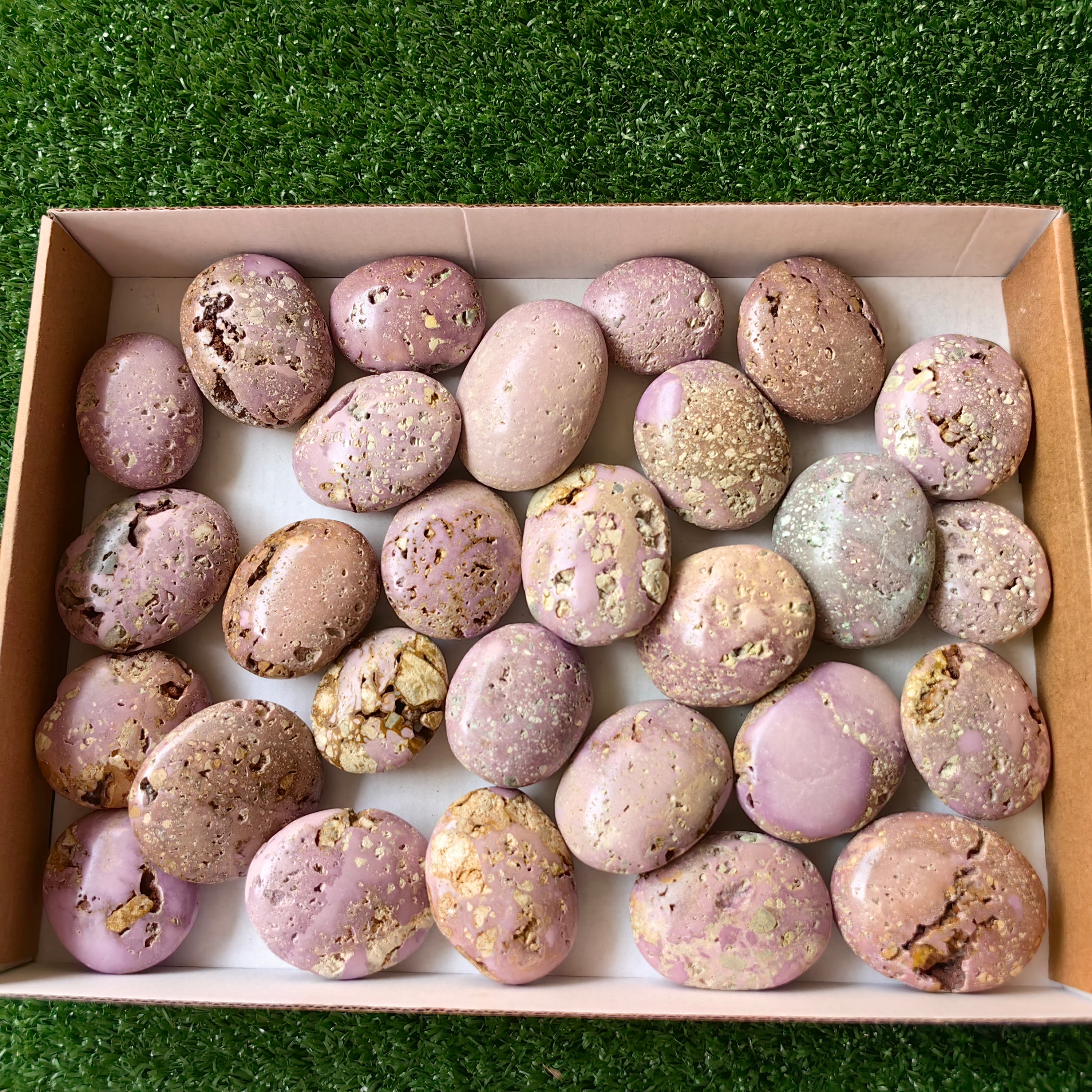 28 pc phosphosiderite drusy palms