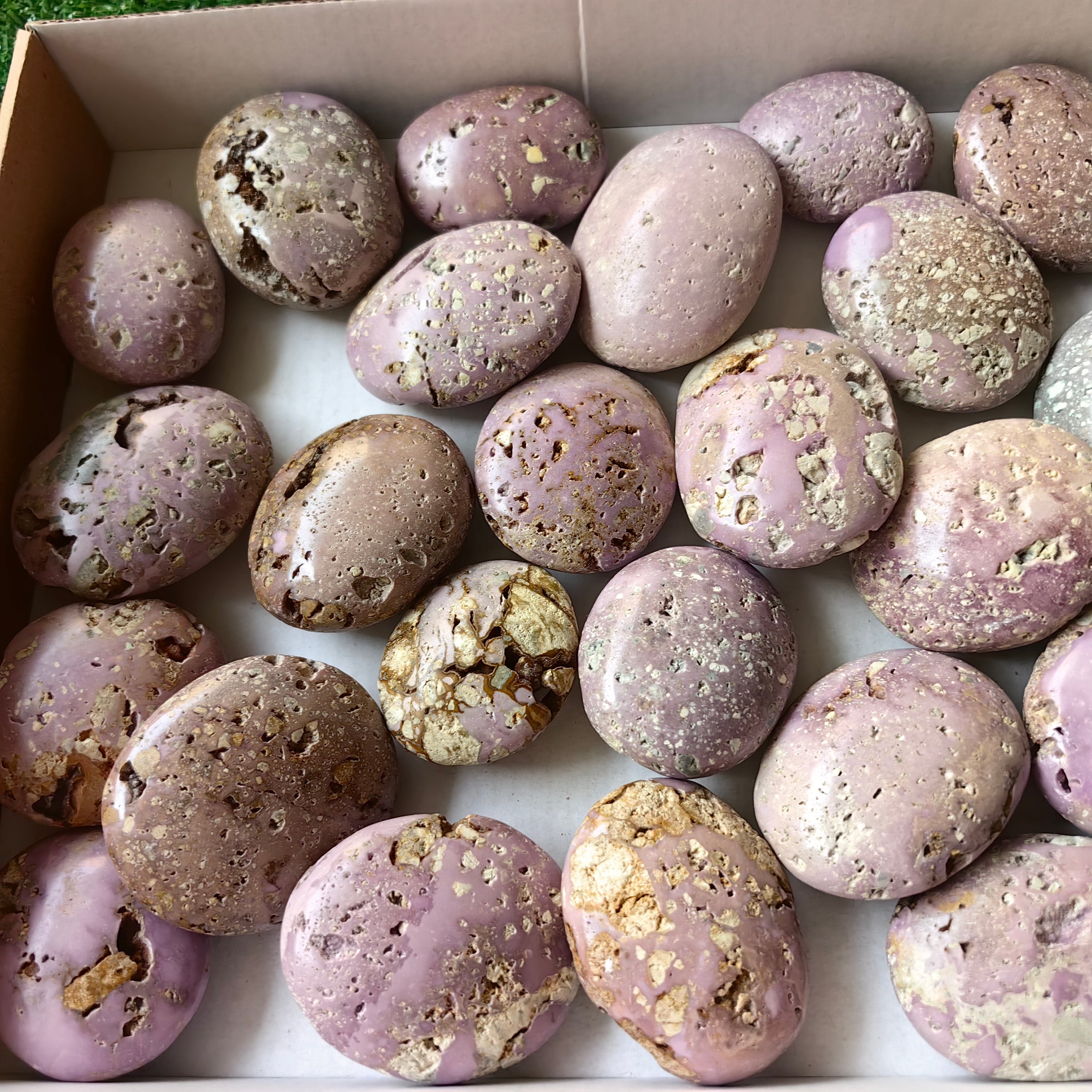 28 pc phosphosiderite drusy palms