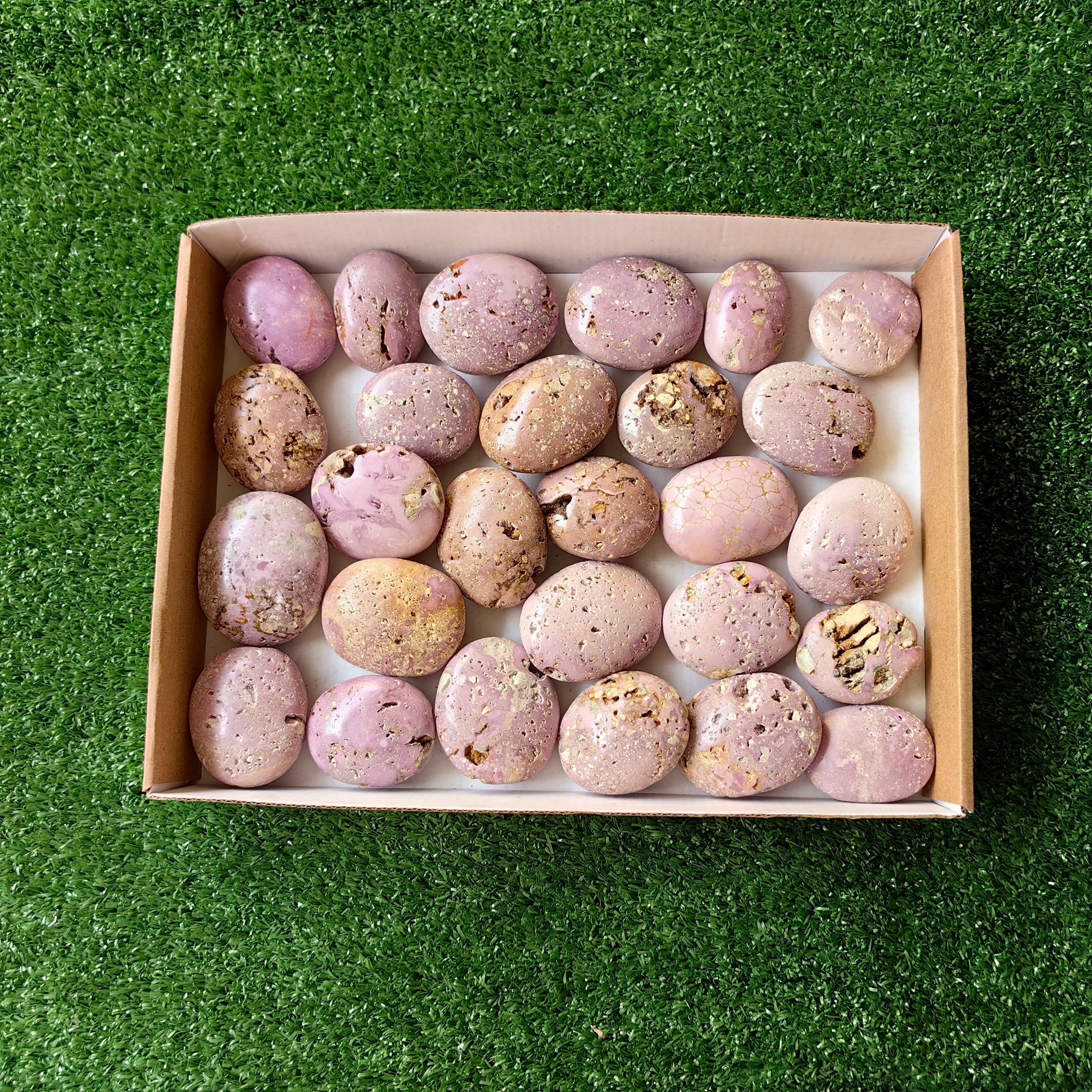 27 pc phosphosiderite drusy palms