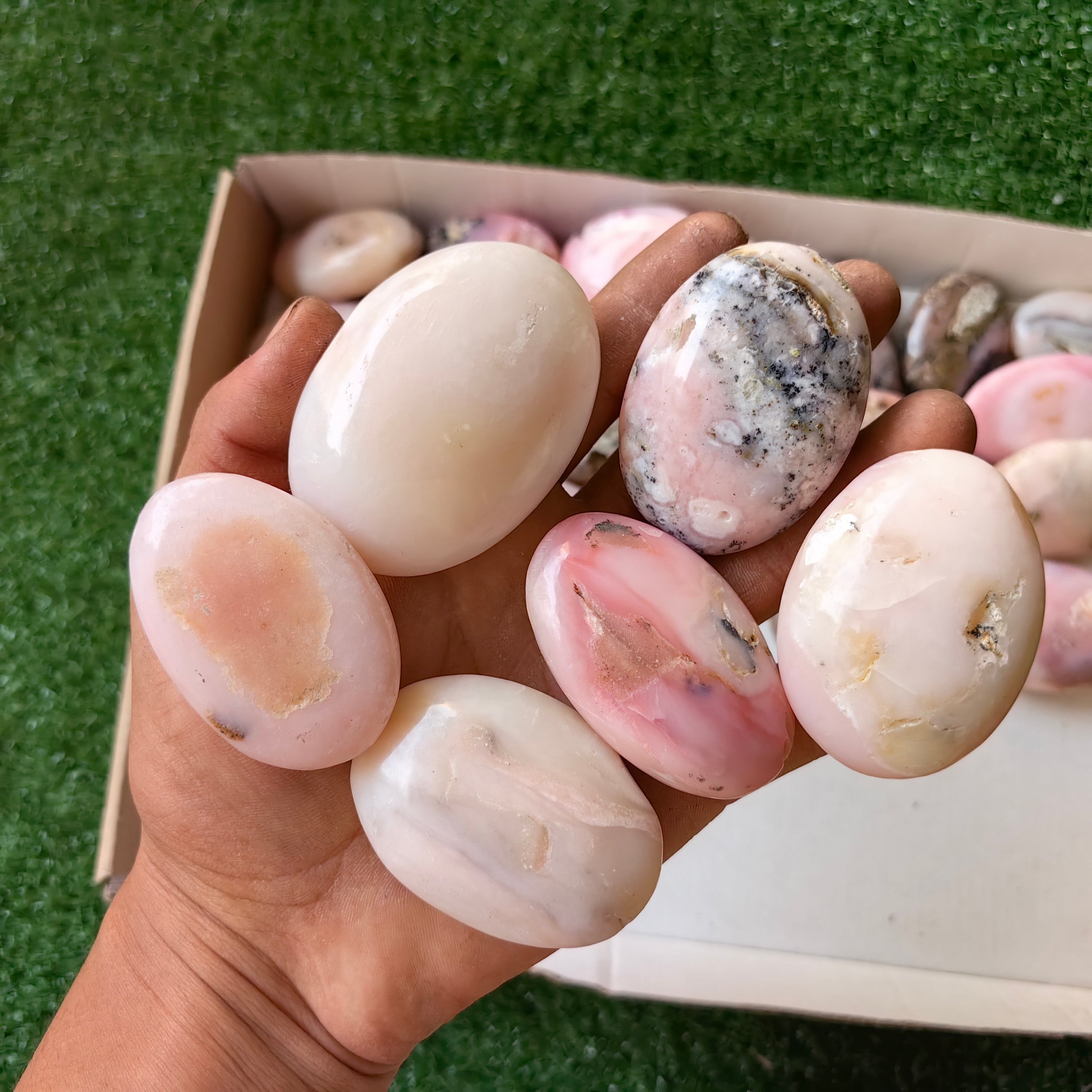30 pc pink opal palms