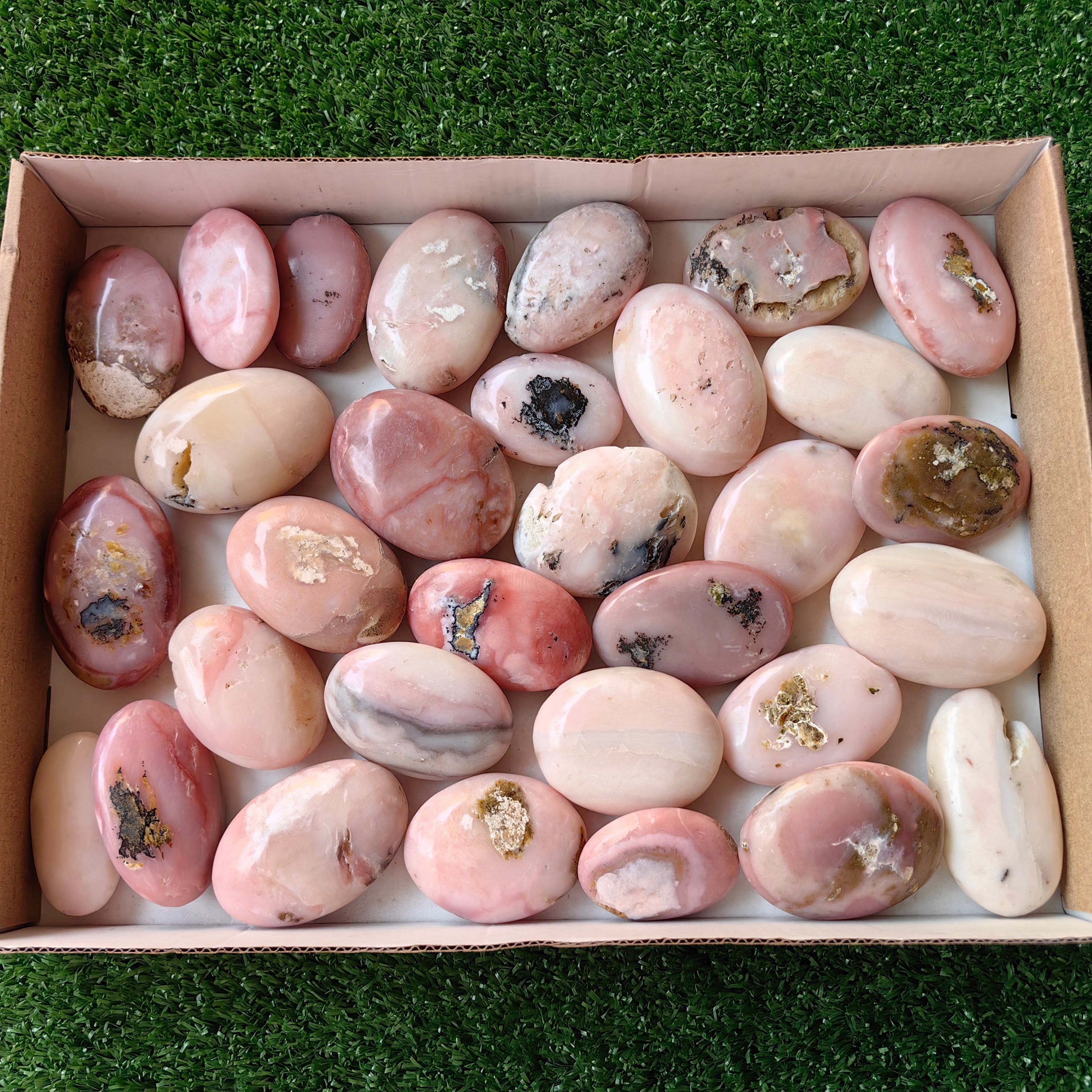 31 pc pink opal palms