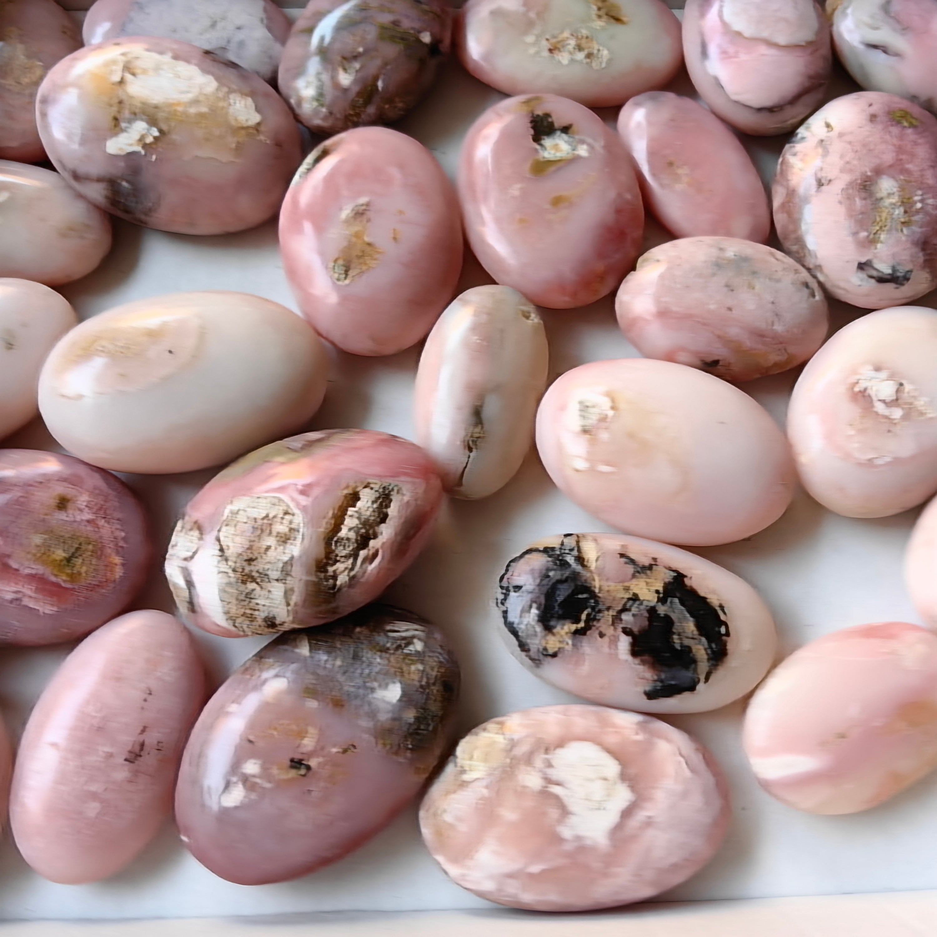 31 pc pink opal palms