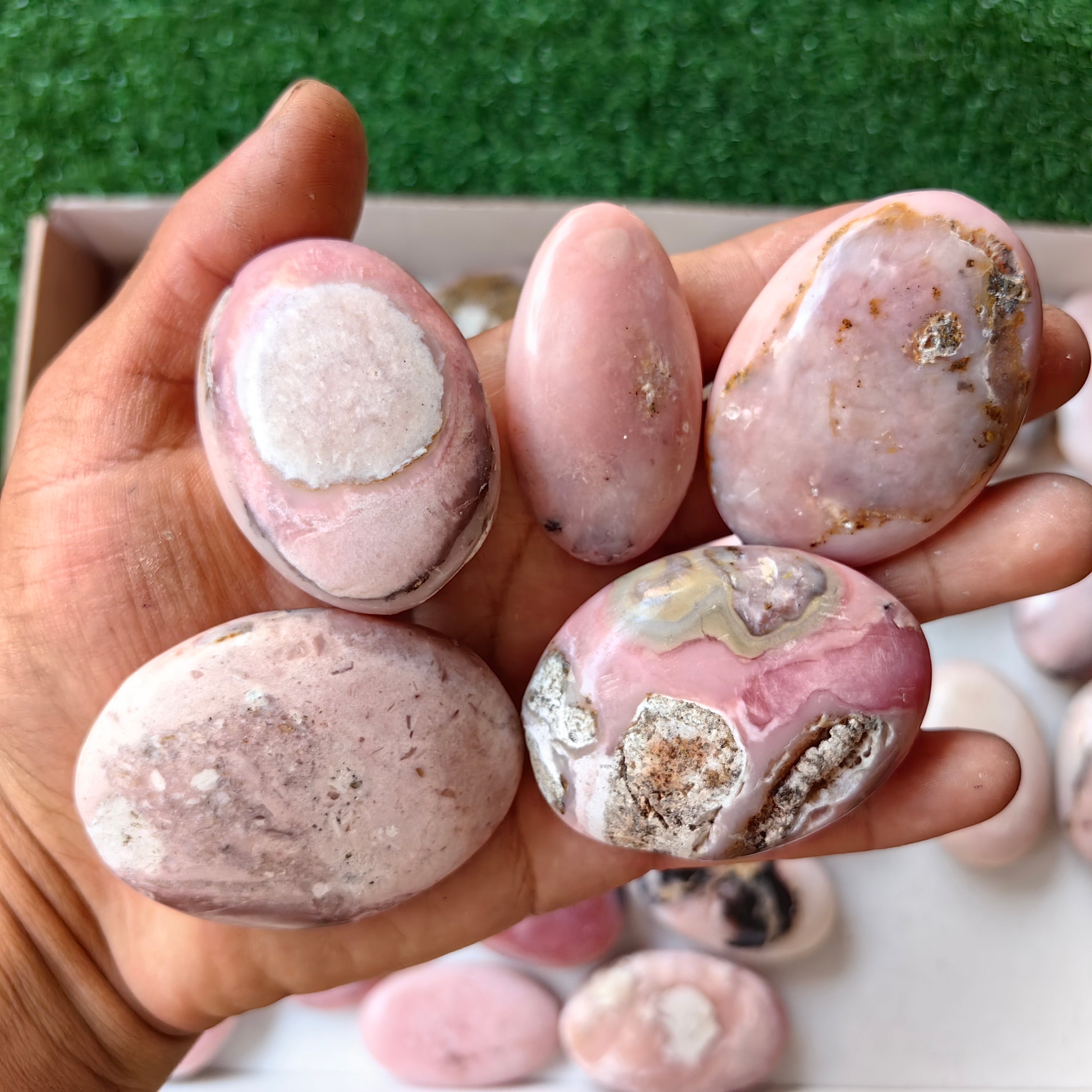 31 pc pink opal palms