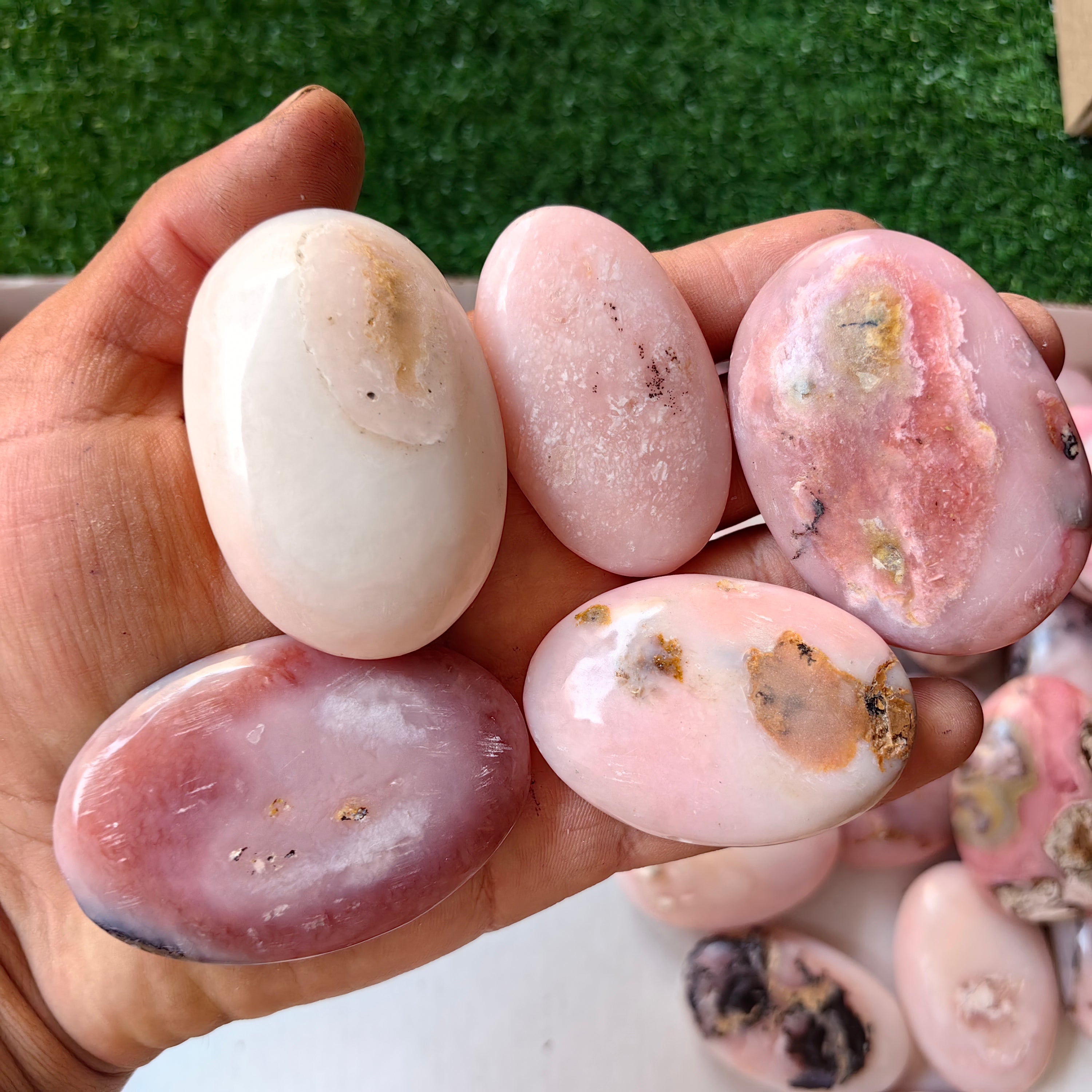 31 pc pink opal palms