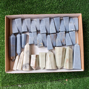 36 pc white onix & blue angelite towers
