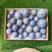 27 pc blue dumortorite spheres