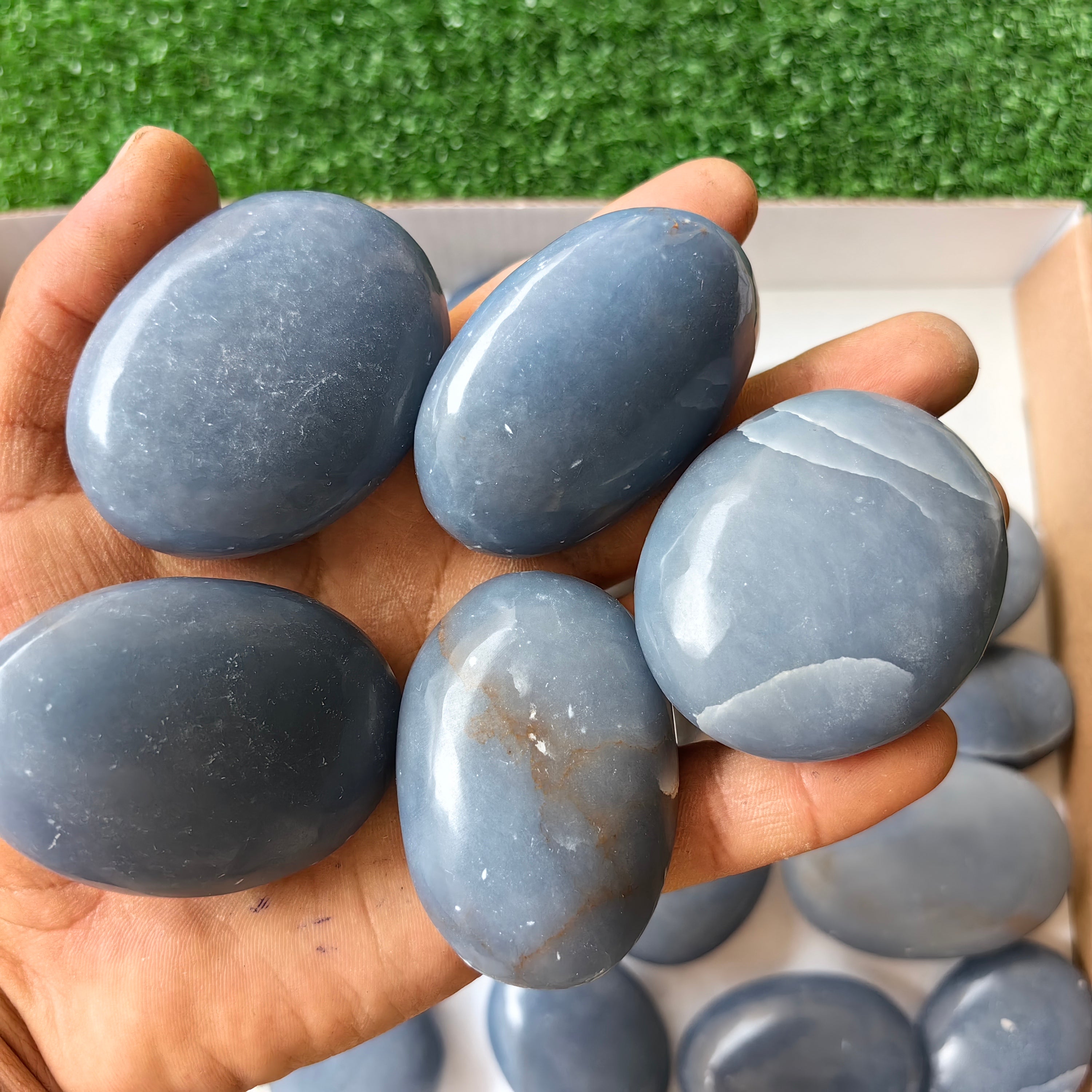 30 pc blue angelite palms