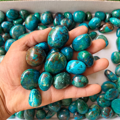 2 kg tumbled chrysocolla Peru