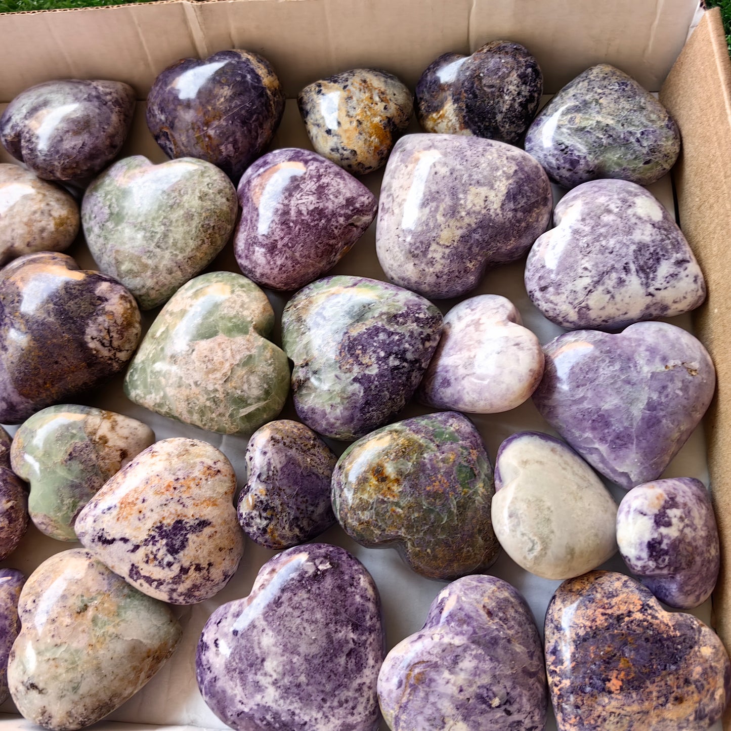 32pc bolivianite hearts
