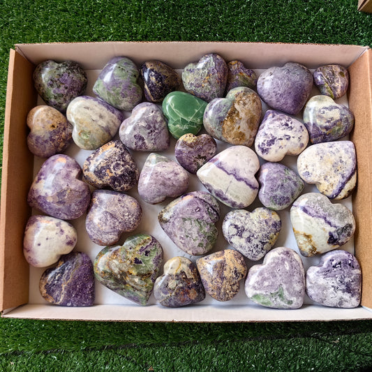 32 pc bolivianite hearts