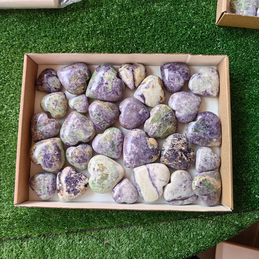 29 pc bolivianite hearts
