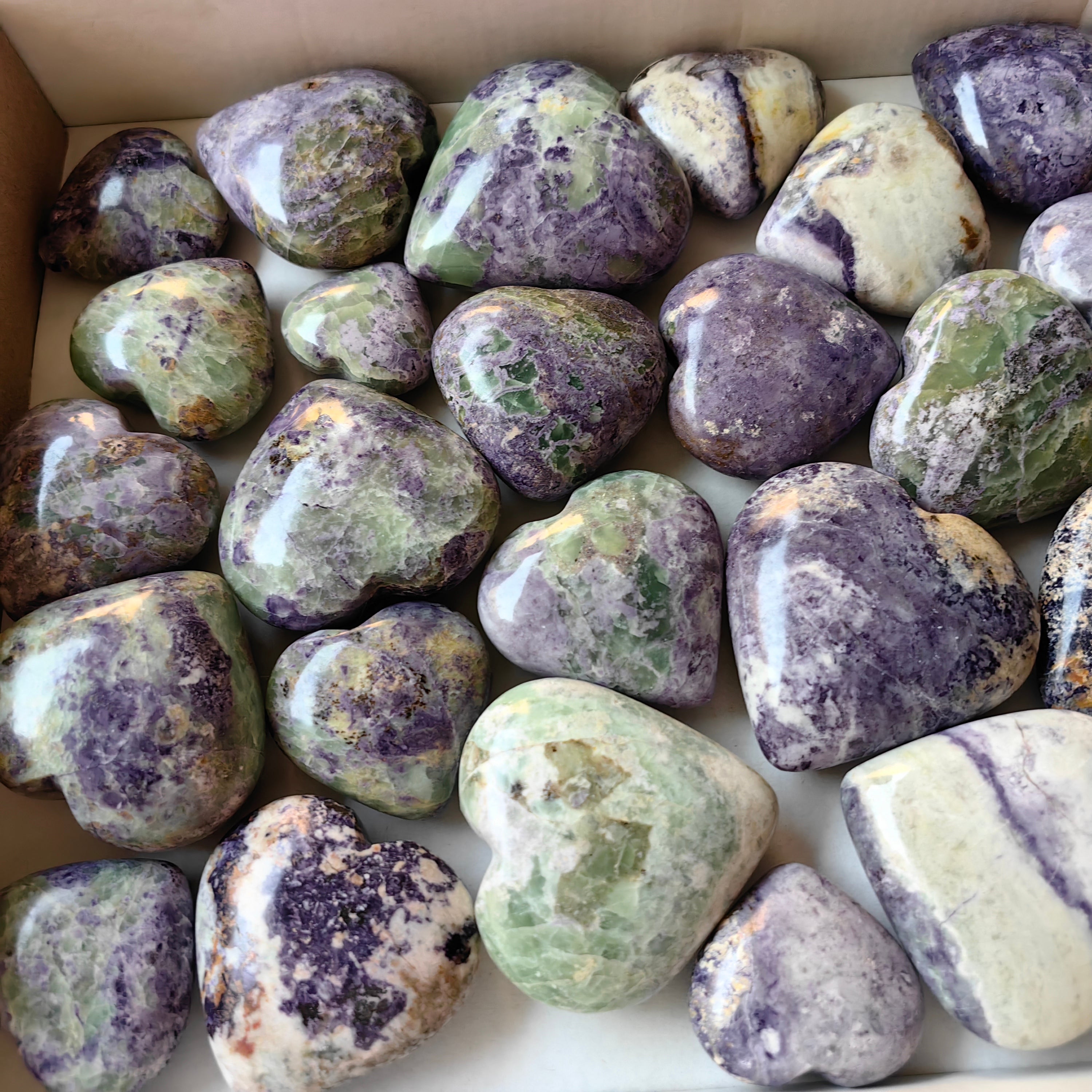 29 pc bolivianite hearts
