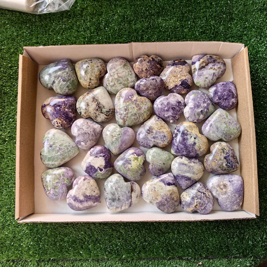 30 pc bolivianite hearts