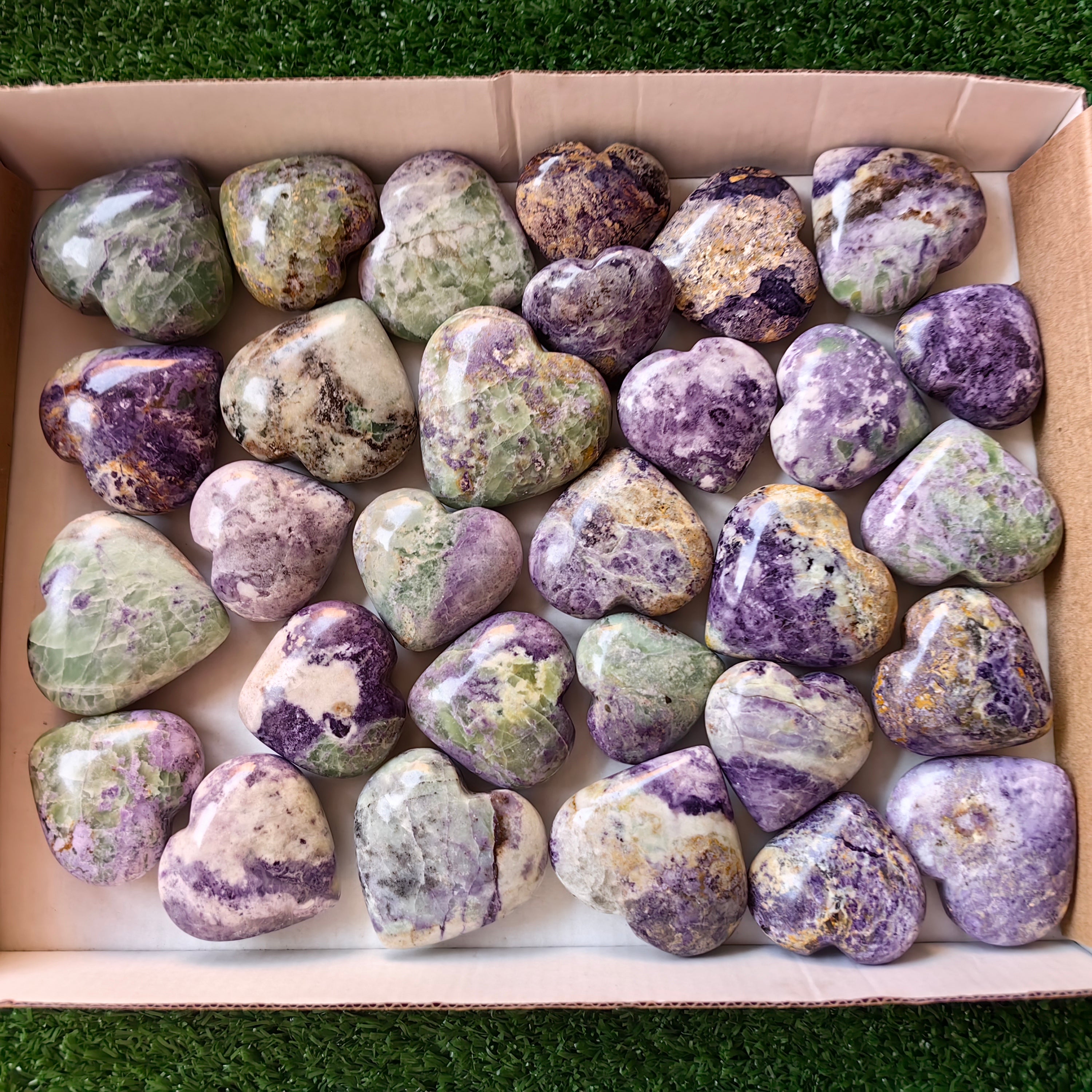 30 pc bolivianite hearts