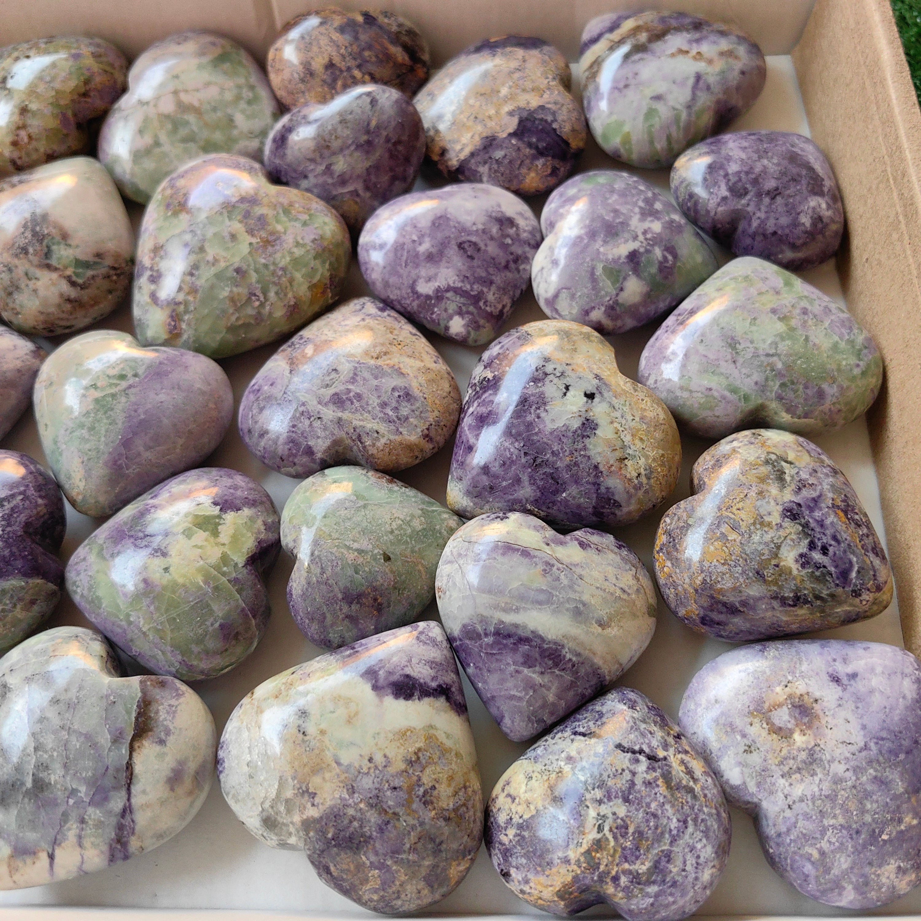 30 pc bolivianite hearts