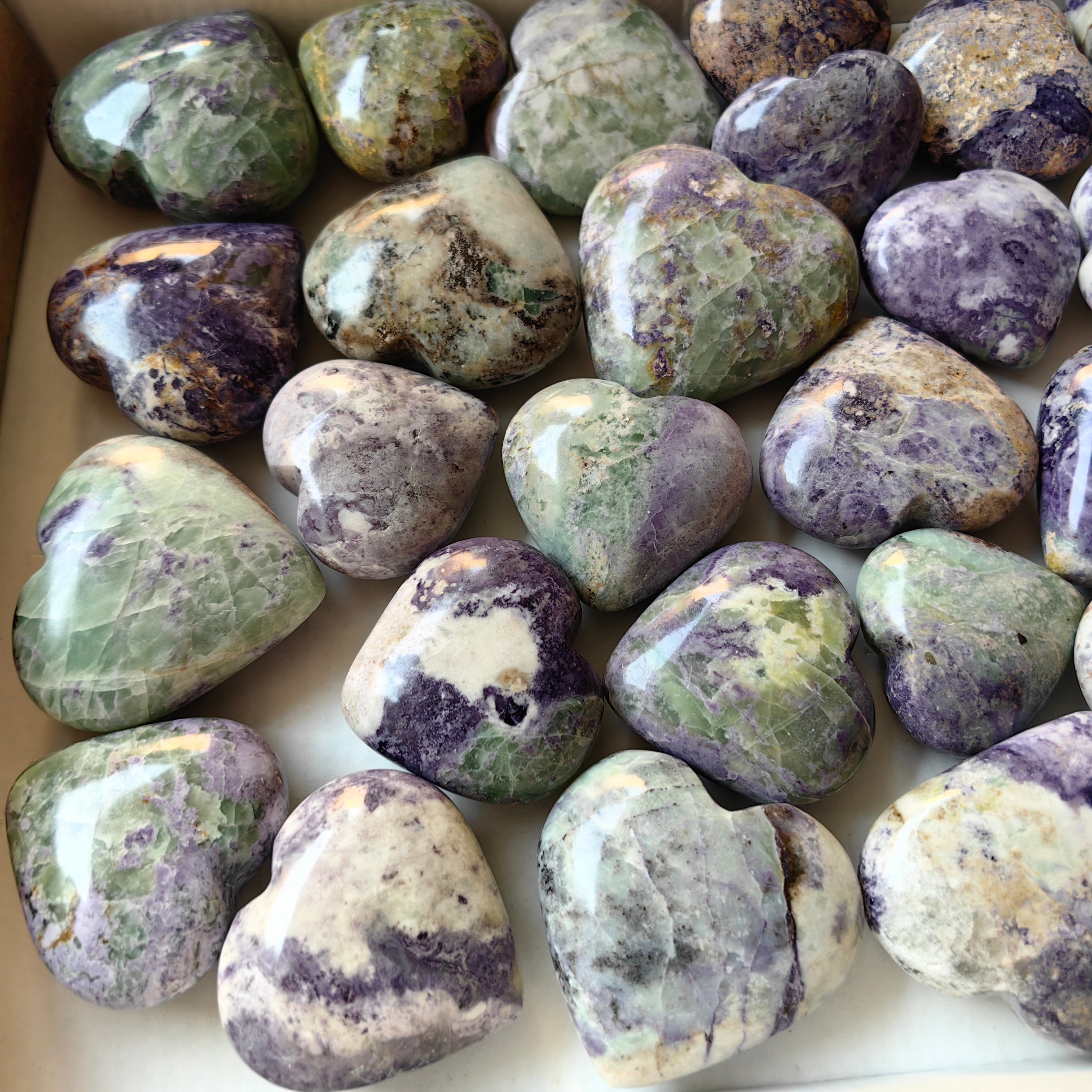 30 pc bolivianite hearts