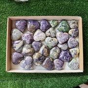 28 pc bolivianite hearts & palms