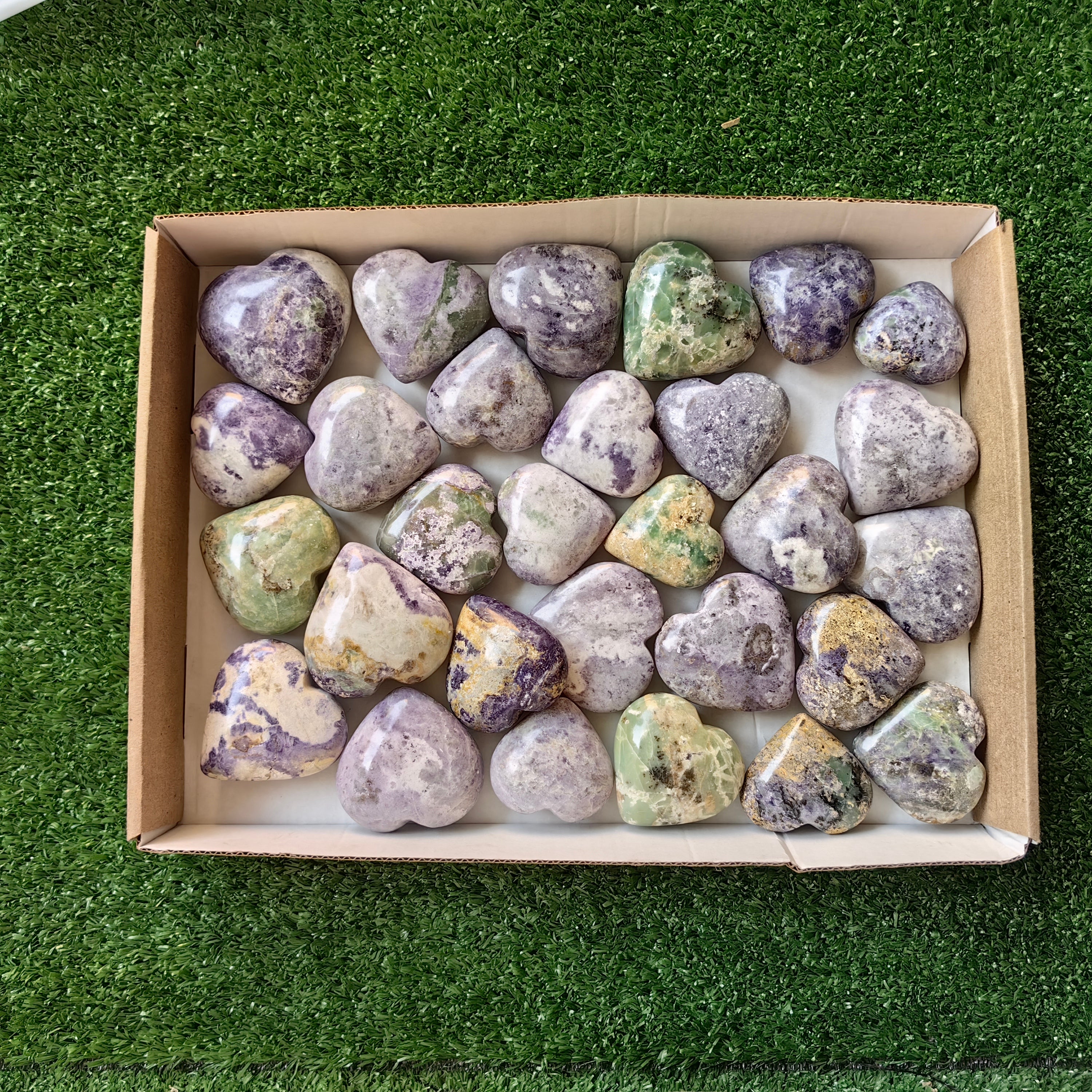 29 pc bolivianite hearts