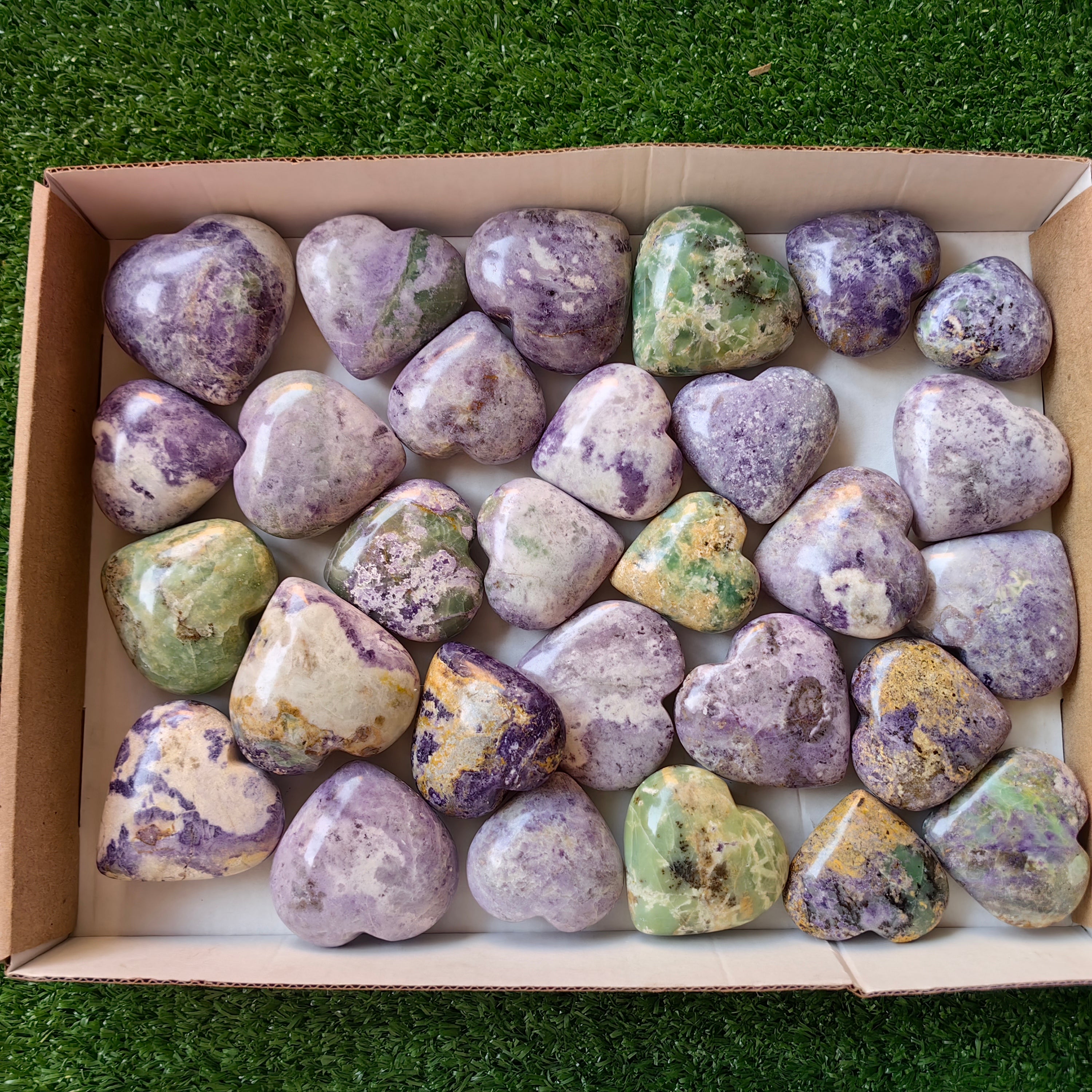 29 pc bolivianite hearts