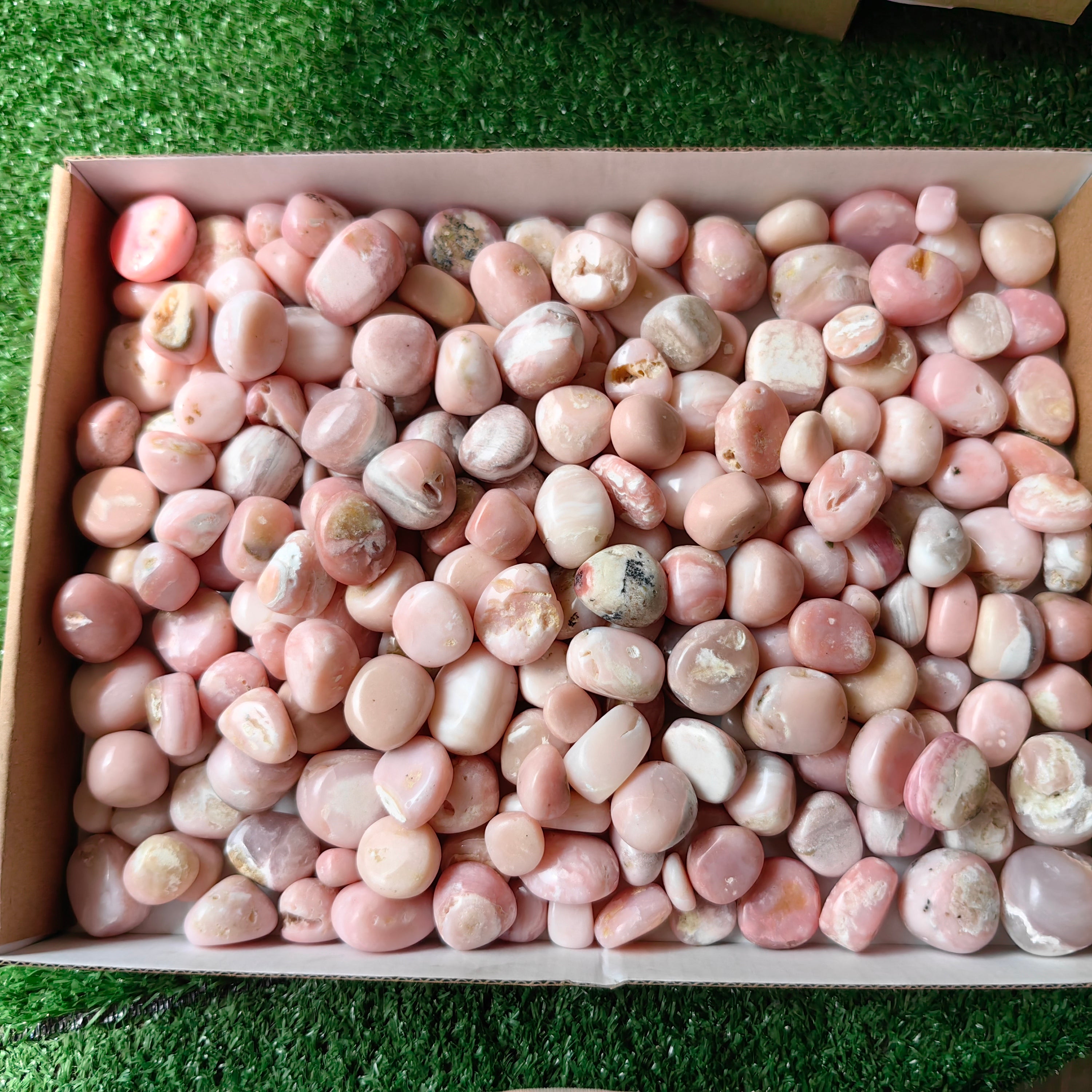 2 kg peruvian pink opal tumbled
