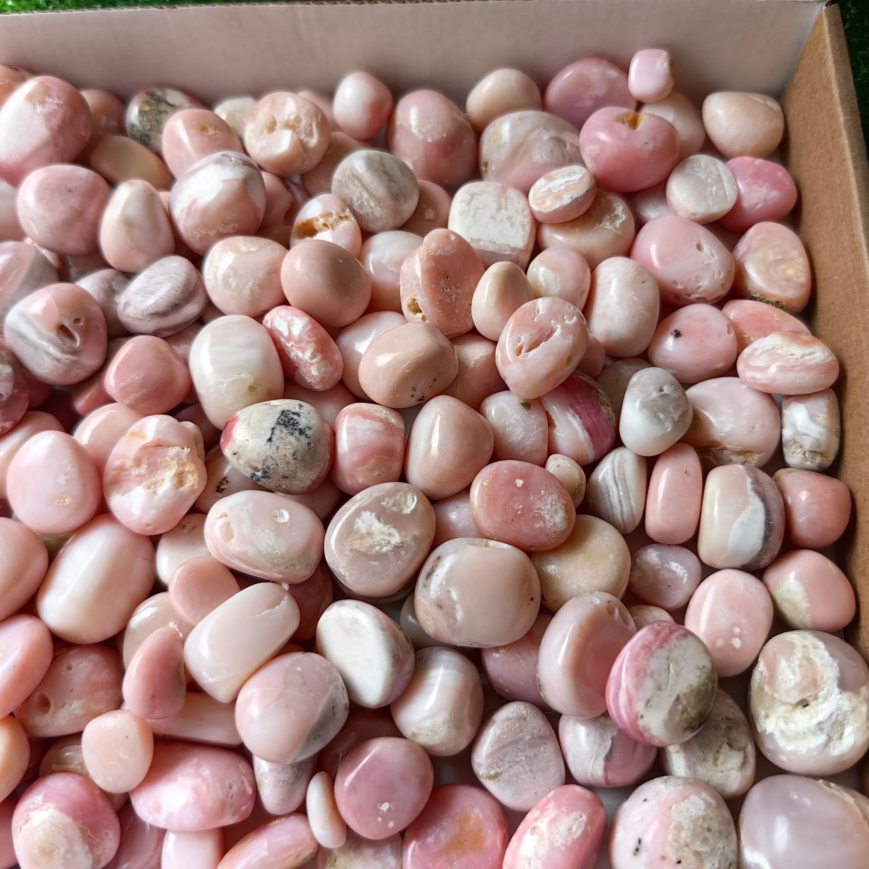 2 kg peruvian pink opal tumbled