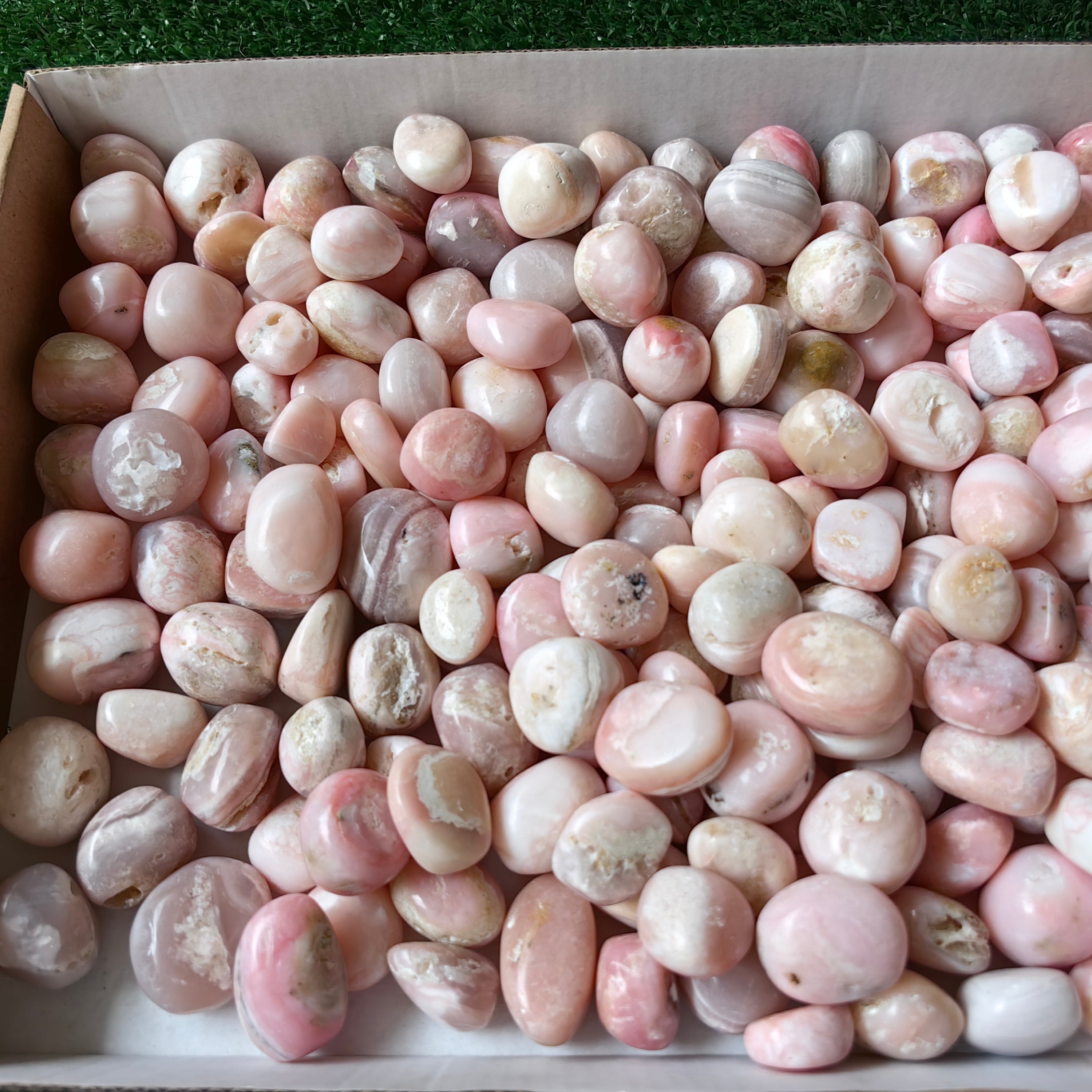 2 kg peruvian pink opal tumbled