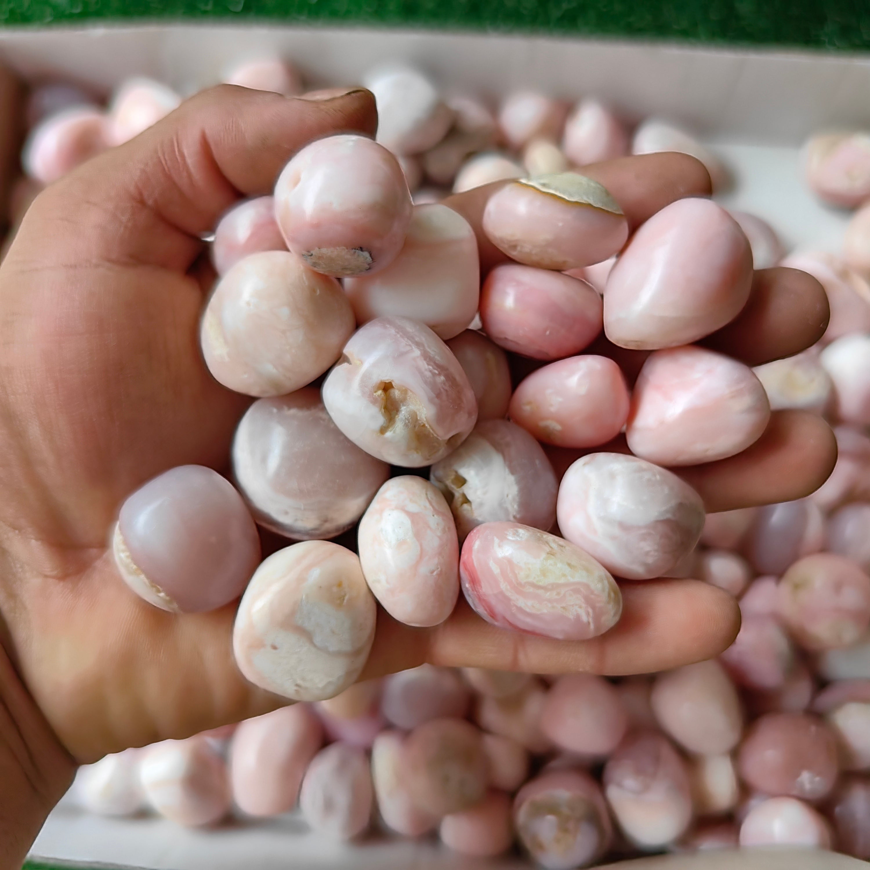 2 kg peruvian pink opal tumbled